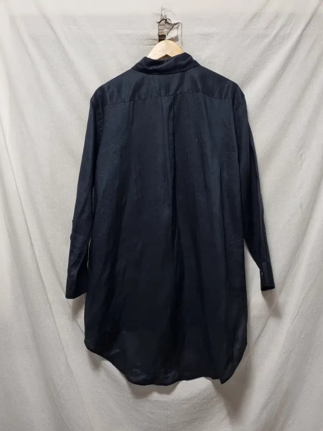 DKNY pure 린넨 언발란스 컷 셔츠 S 상품이미지2