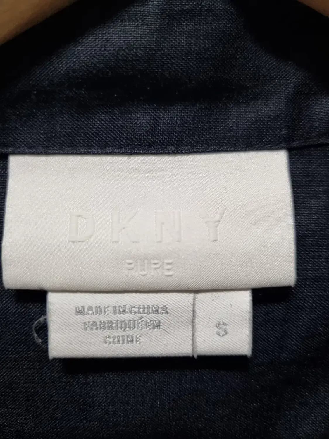 DKNY pure 린넨 언발란스 컷 셔츠 S 상품이미지4