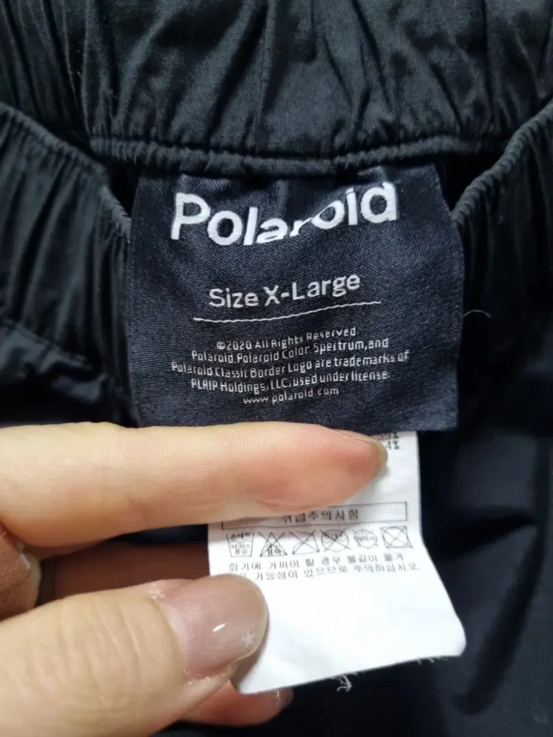 폴라로이드 블랙 팬츠 XL 상품이미지4
