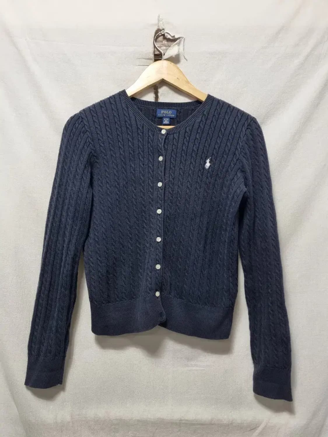 폴로 랄프로렌 네이비 가디건 XL(16) 상품이미지1