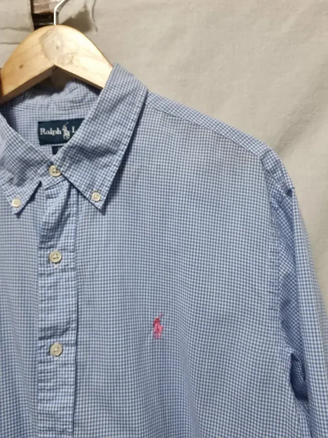 폴로 랄프로렌 체크 셔츠 커스텀 핏 XL 상품이미지2