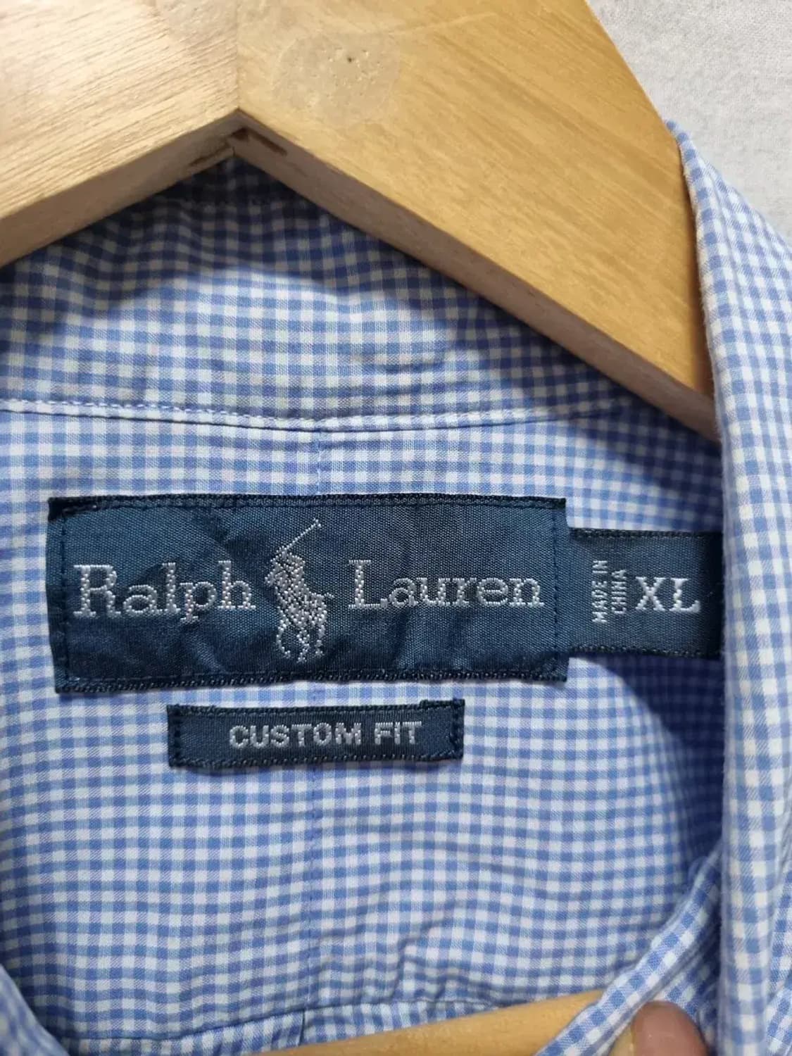 폴로 랄프로렌 체크 셔츠 커스텀 핏 XL 상품이미지6