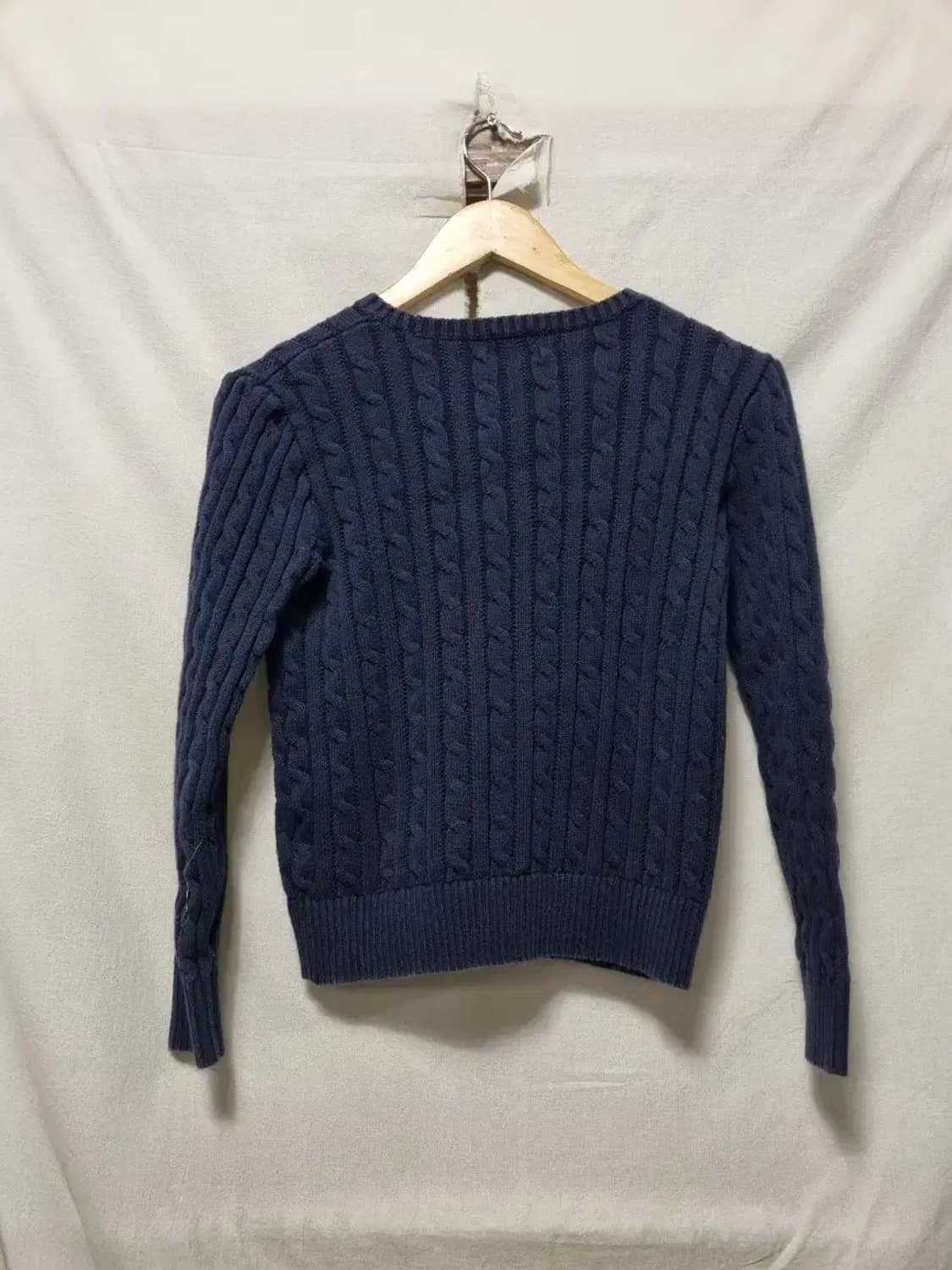 폴로 랄프로렌 네이비 꽈배기 니트 XL(16) 상품이미지2