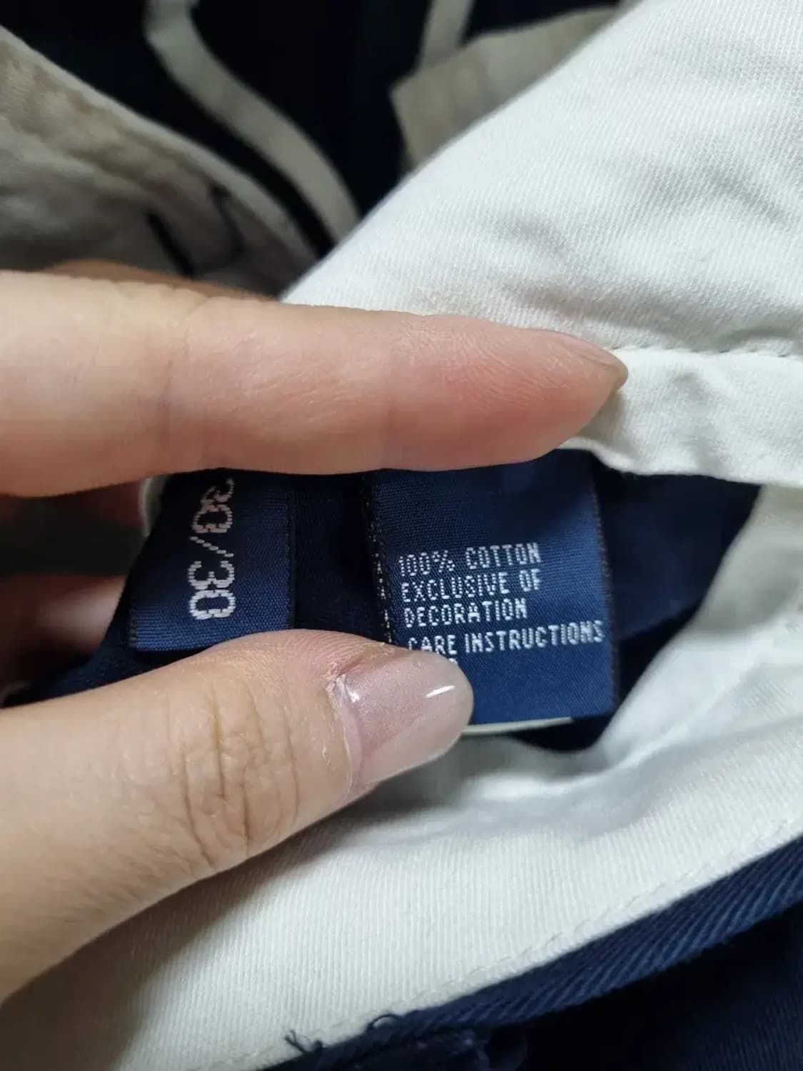 폴로 랄프로렌 네이비 면 바지 30 상품이미지6