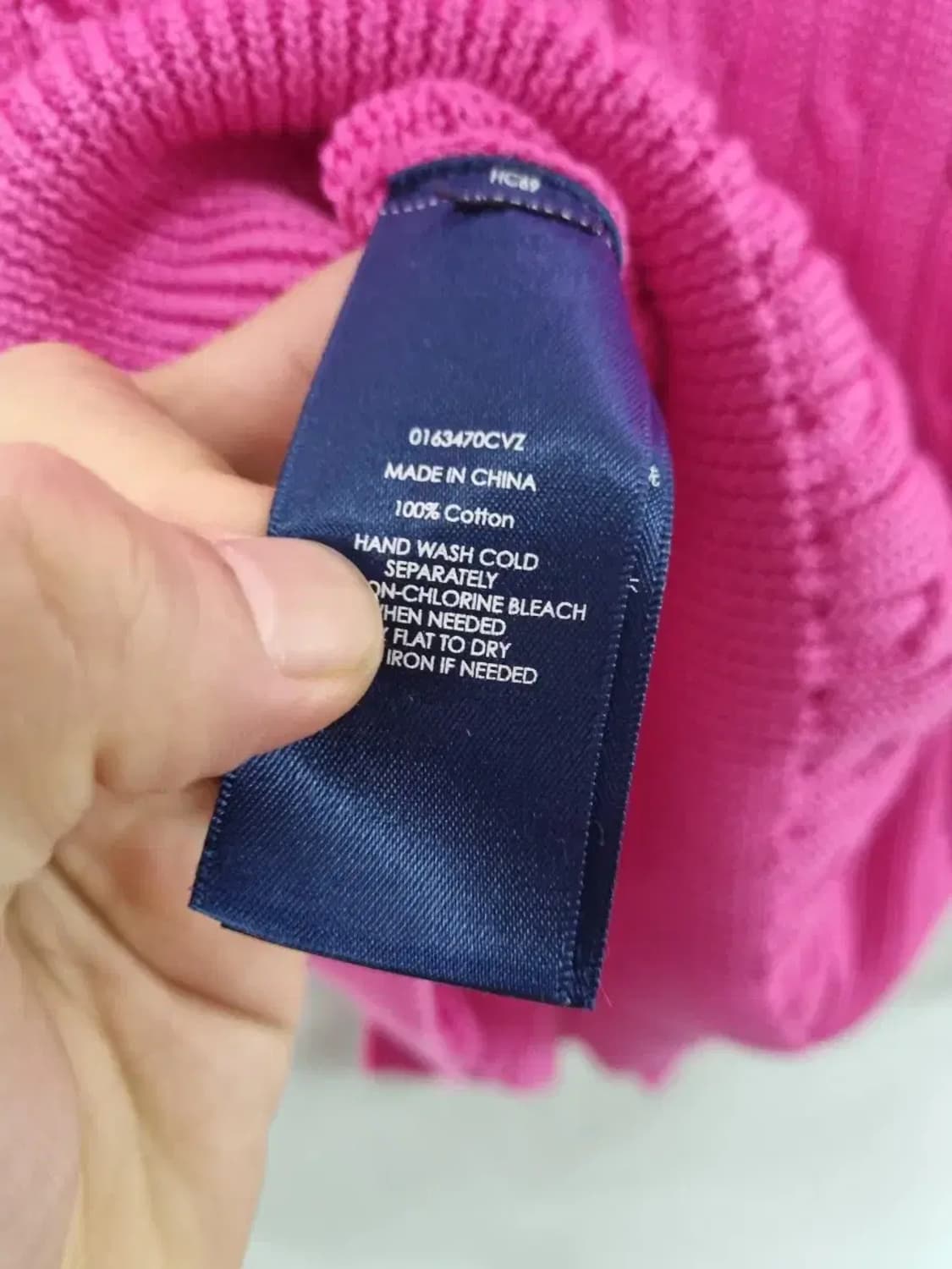 폴로 랄프로렌 핑크색 케이블 가디건 S 상품이미지5