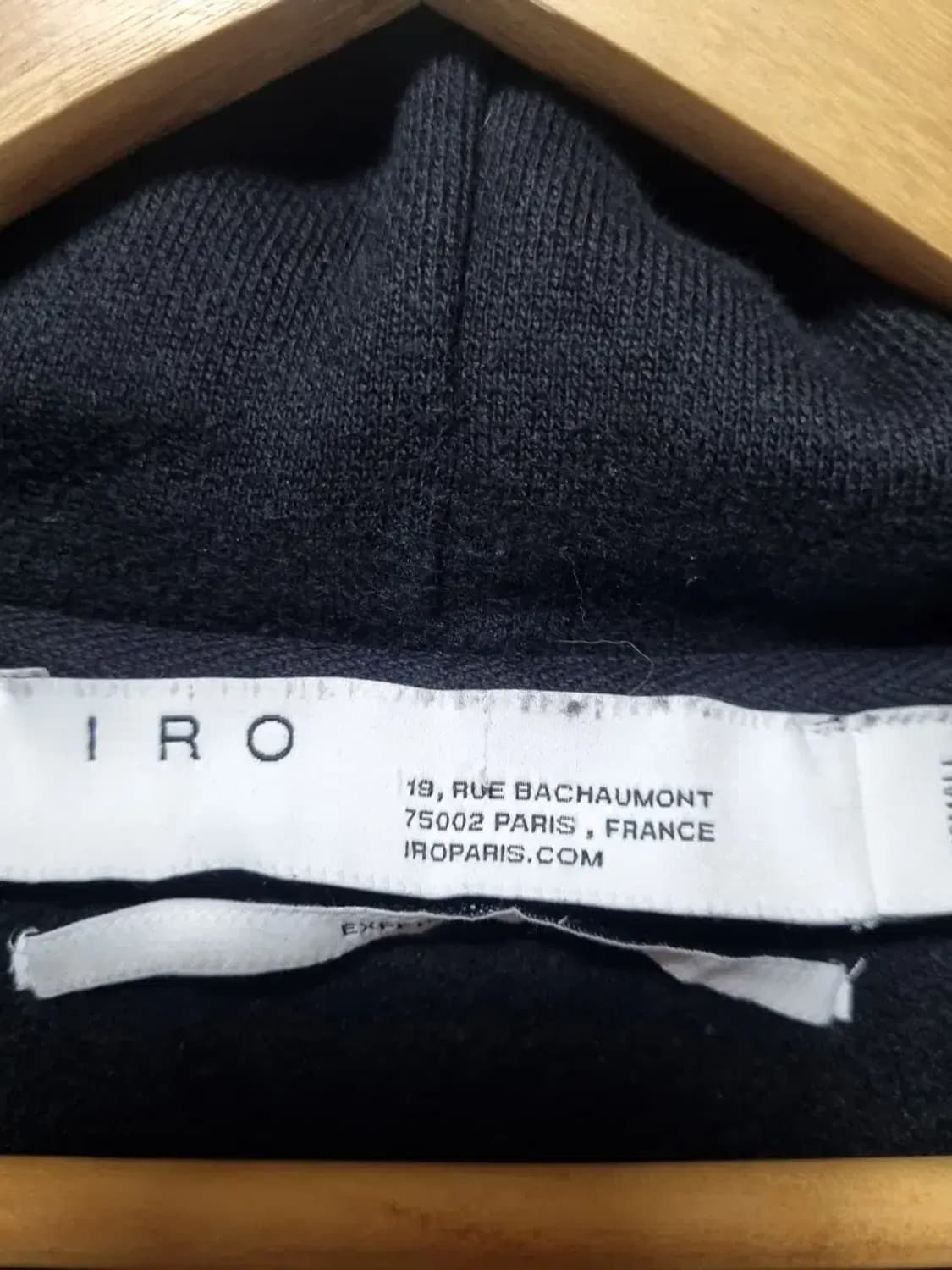 이로 IRO NO BOYFRIEND 블랙 후드티 상품이미지4