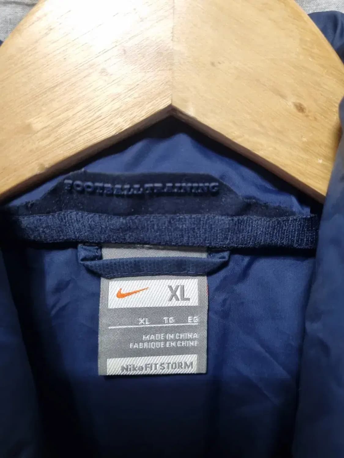 나이키 네이비 후드 패딩 자켓 NikeFIT XL 상품이미지4