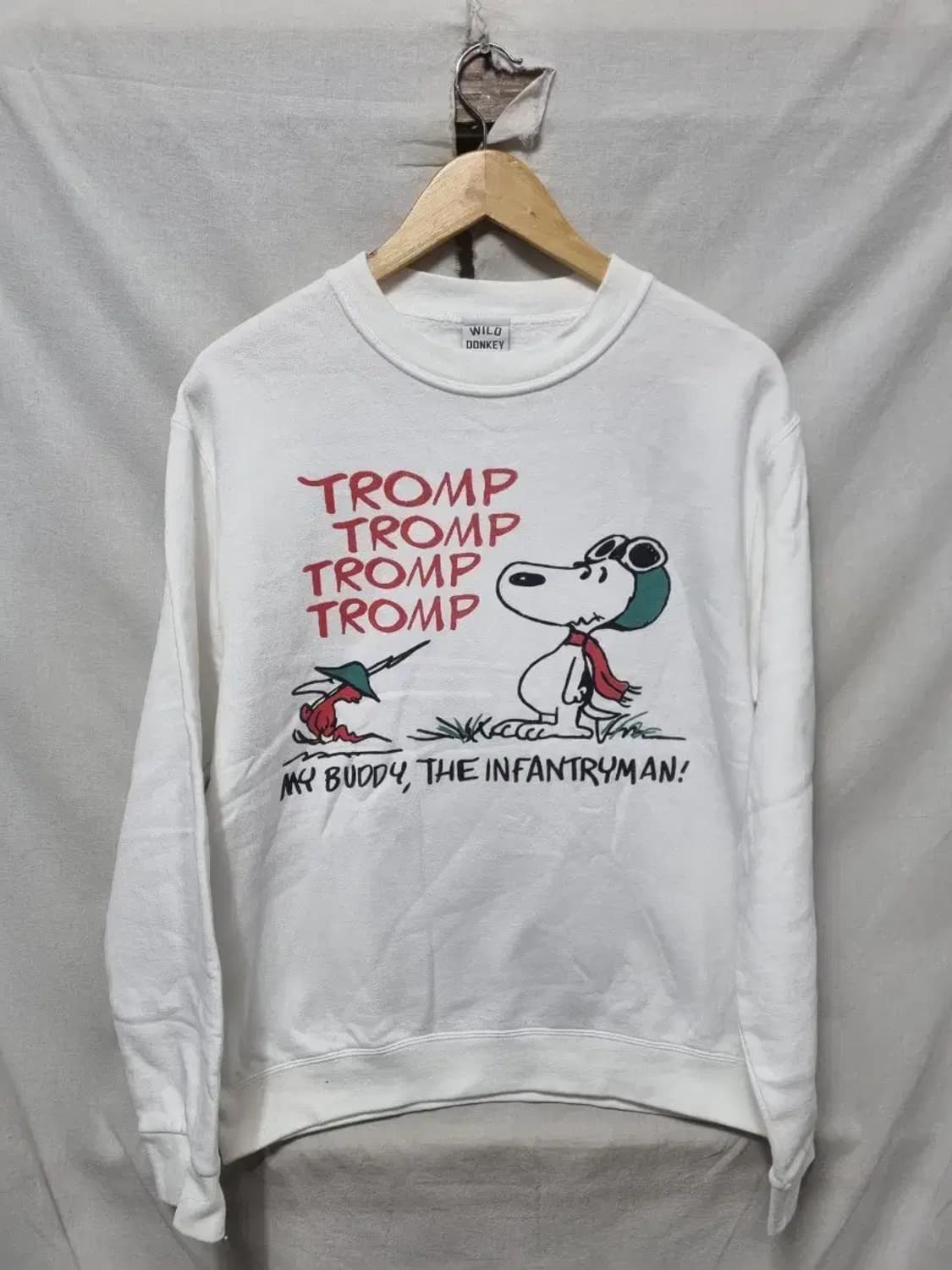 와일드동키 스누피 맨투맨 티셔츠 S 상품이미지1