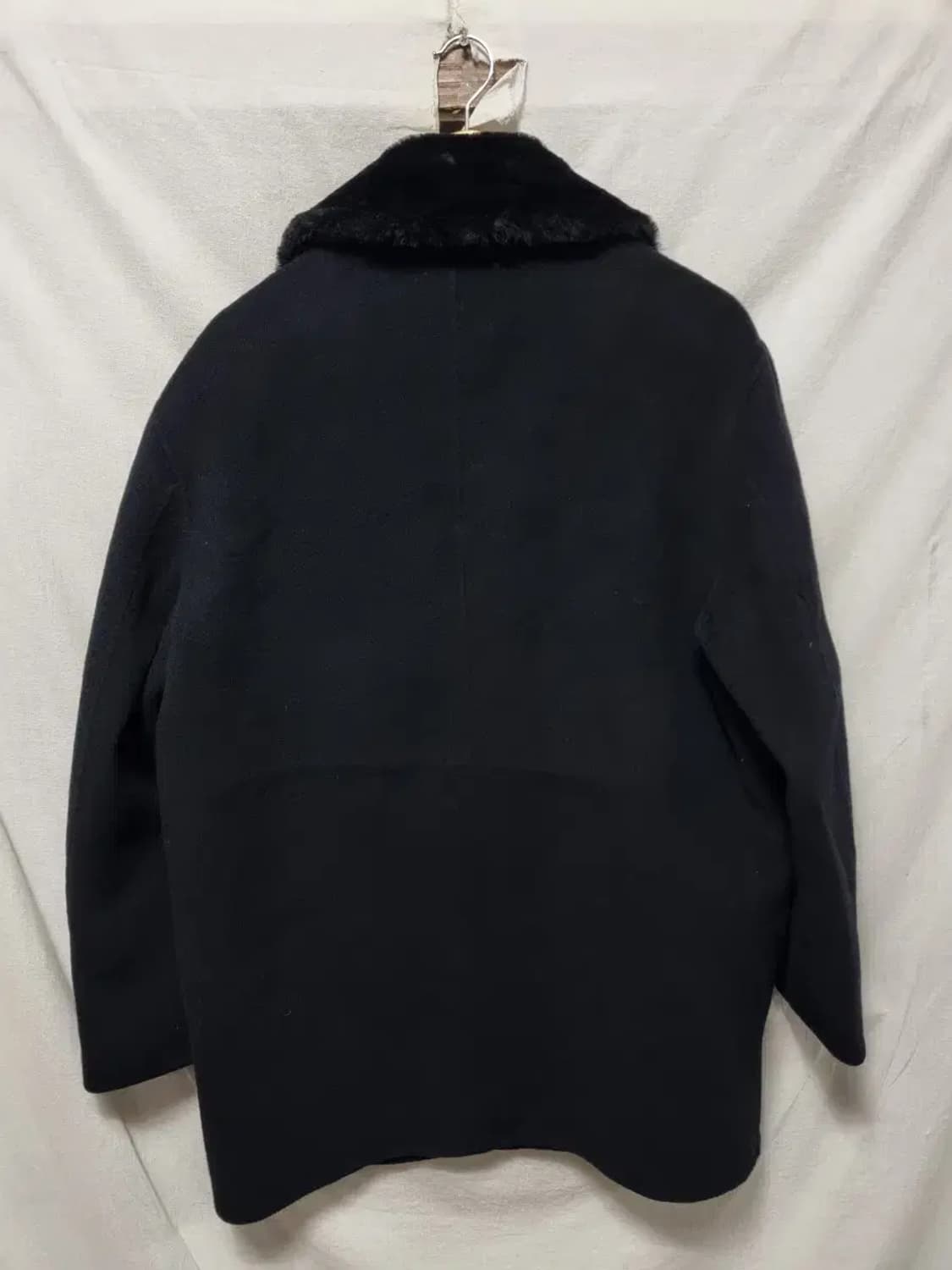 발망 캐시미어 혼방 퍼 카라 코트 자켓 100 상품이미지3