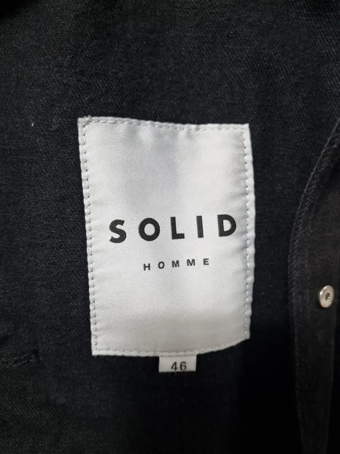 솔리드옴므 데님 오버핏 셔츠 자켓 95 상품이미지5