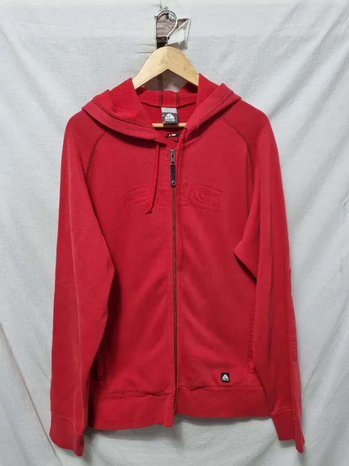 나이키 ACG 레드 기모 후드 집업 105 상품이미지1