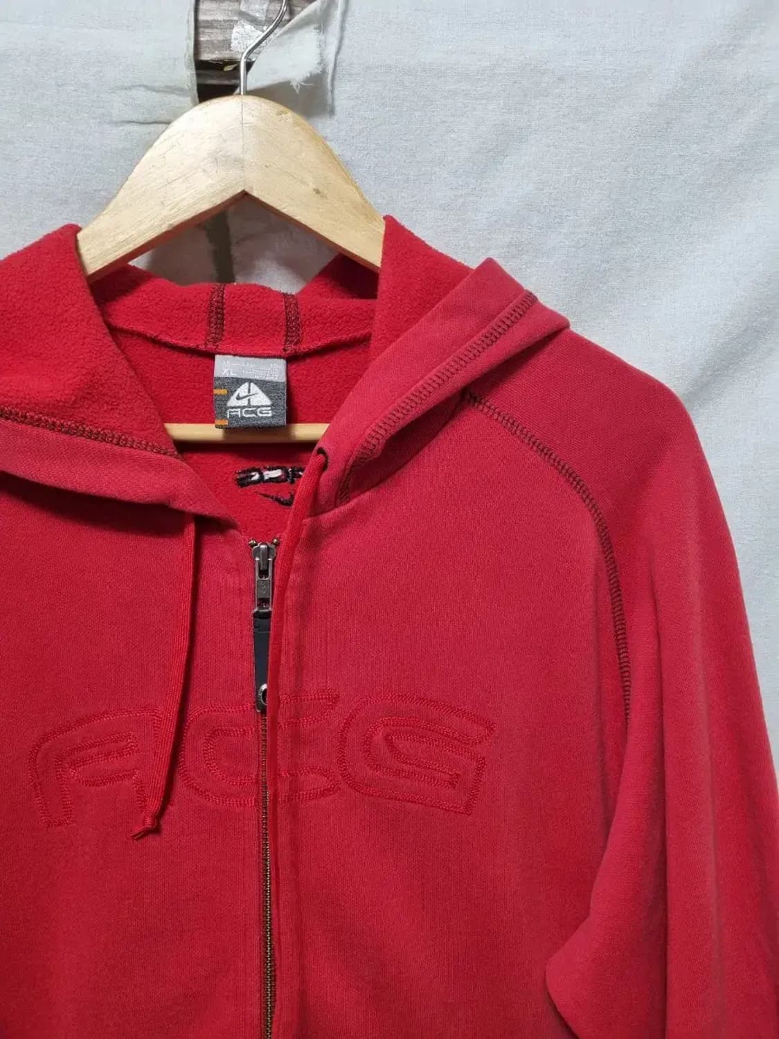 나이키 ACG 레드 기모 후드 집업 105 상품이미지3