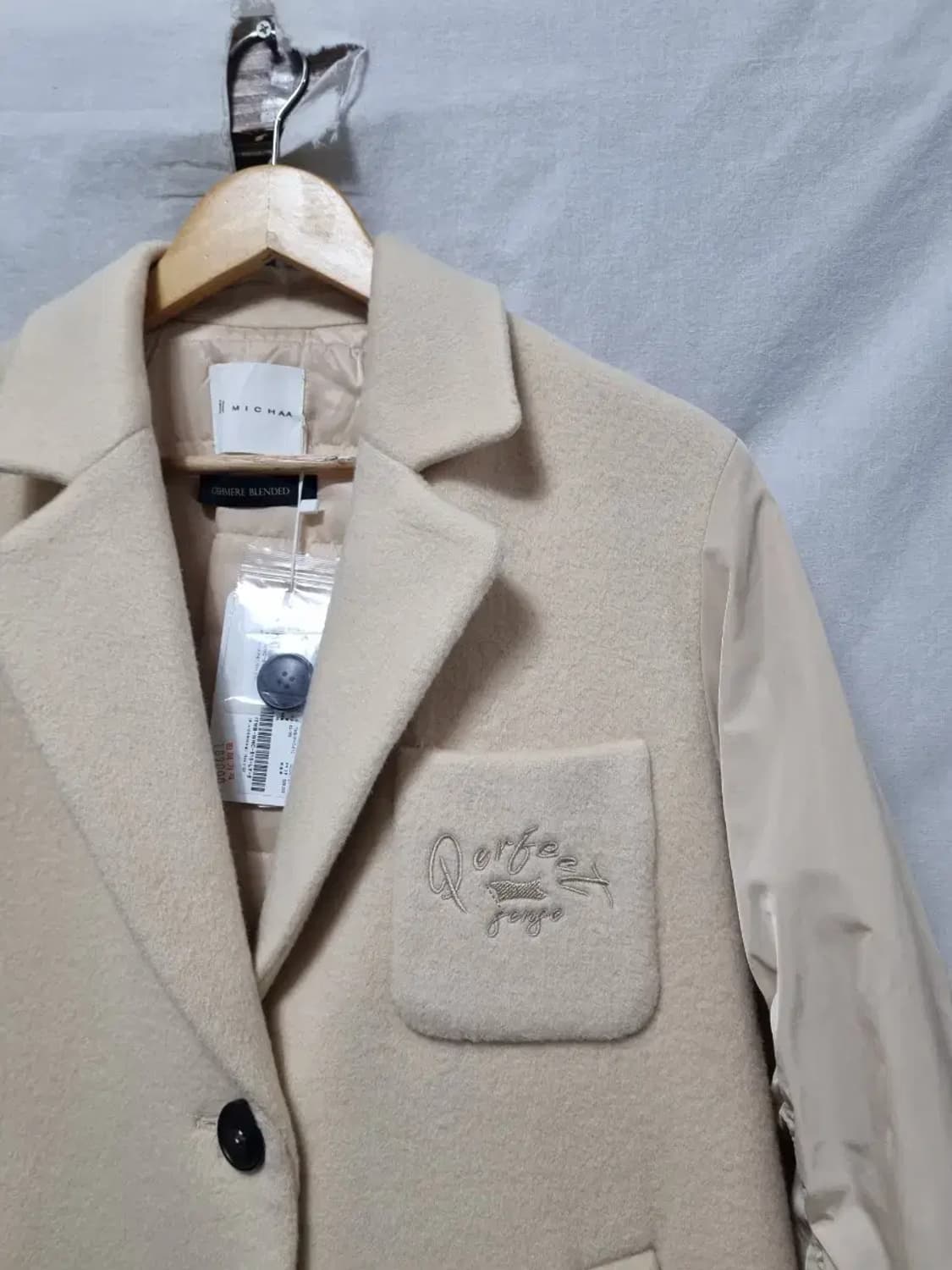 새상품) it MICHAA  캐시미어 혼방 패딩 코트 S 상품이미지2