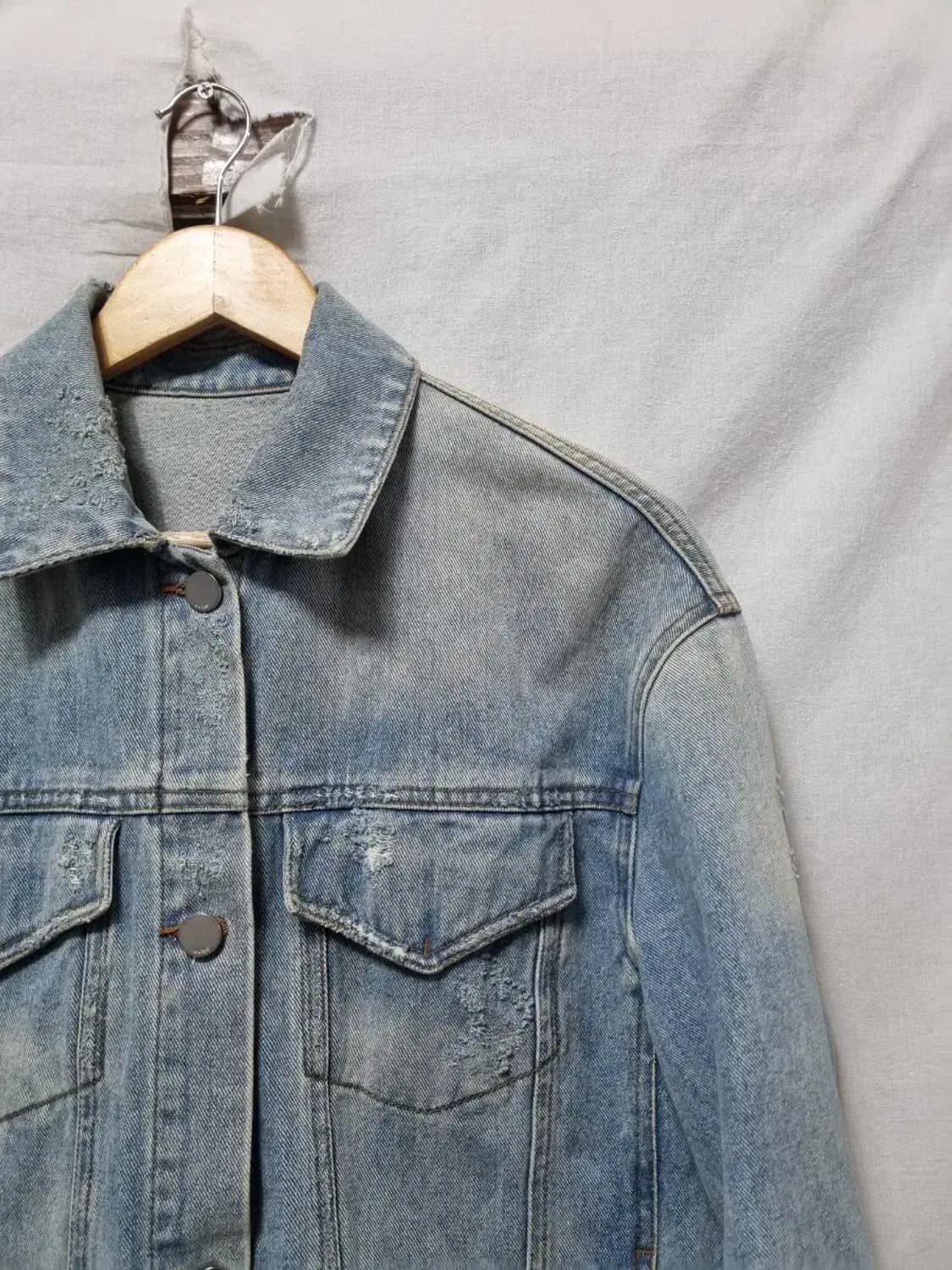KUHO 워싱 데님 자켓 XS 상품이미지2