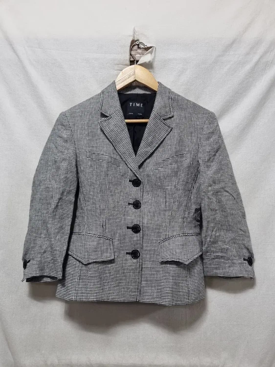 TIME 타임 하운드투스 체크 자켓 S 상품이미지1