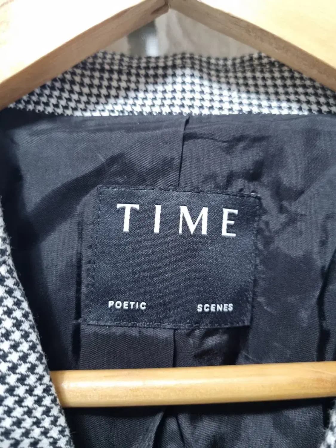 TIME 타임 하운드투스 체크 자켓 S 상품이미지4