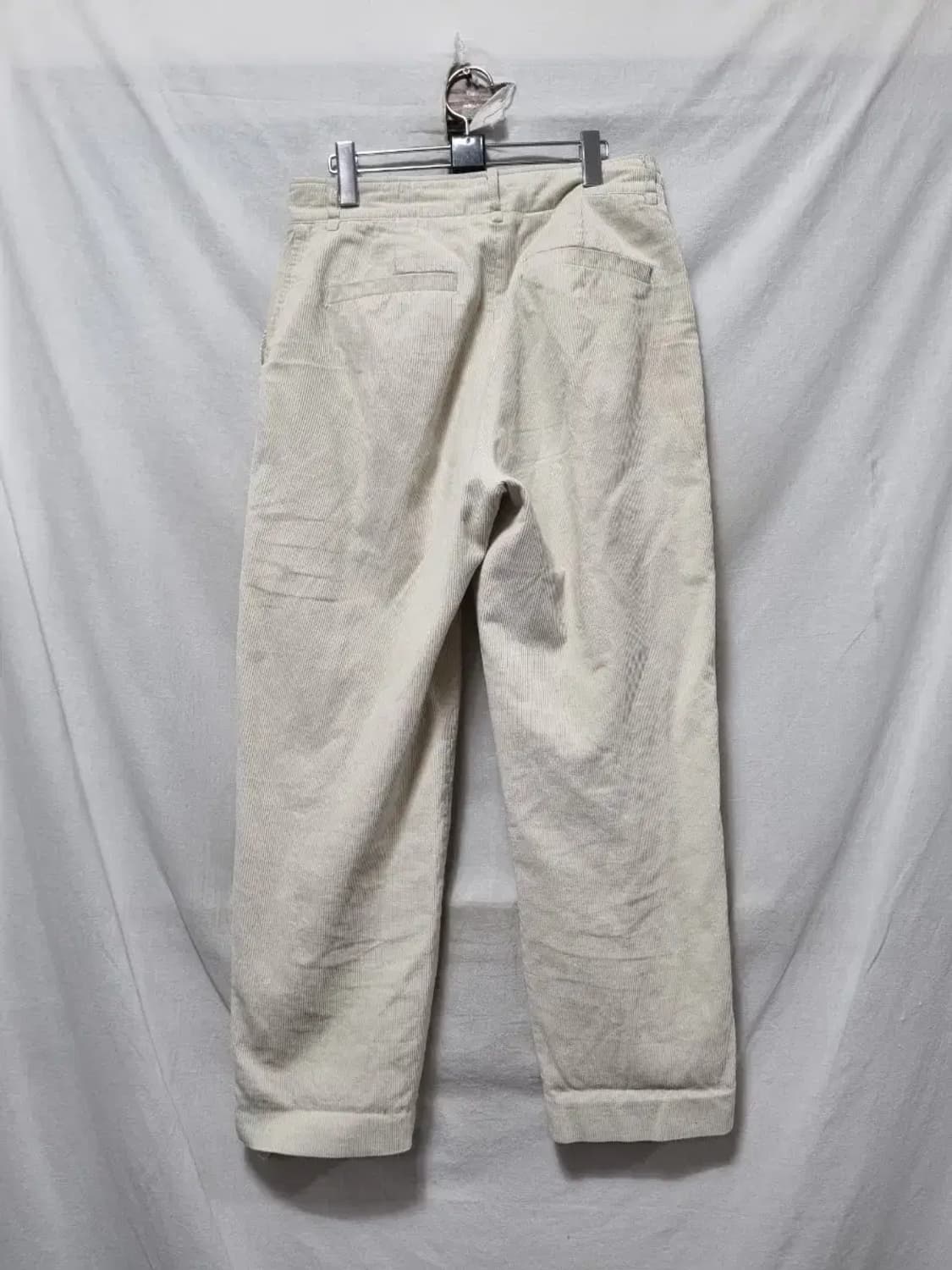 시스템 아이보리 코듀로이 와이드 팬츠 M ~L 상품이미지2