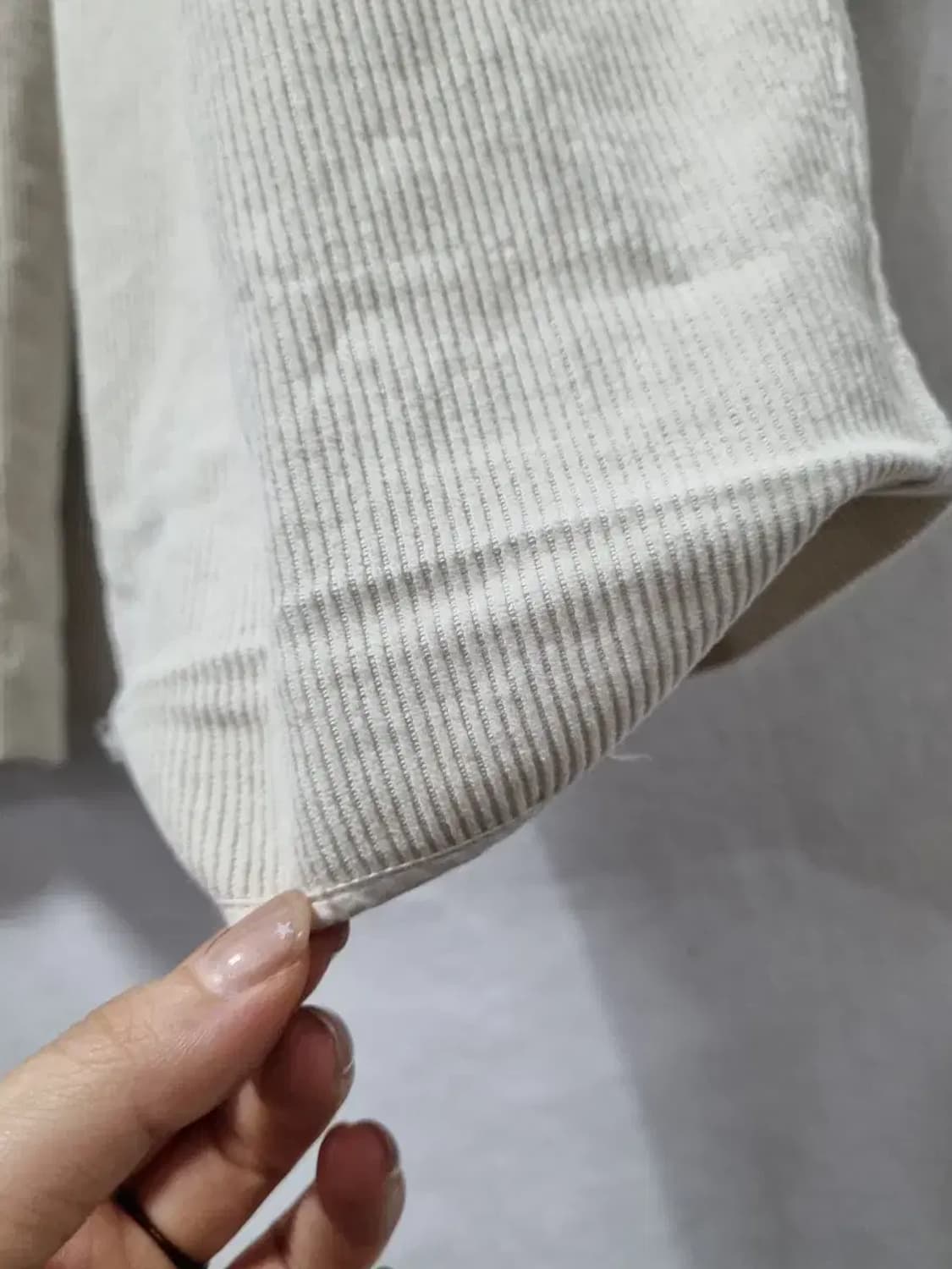 시스템 아이보리 코듀로이 와이드 팬츠 M ~L 상품이미지4