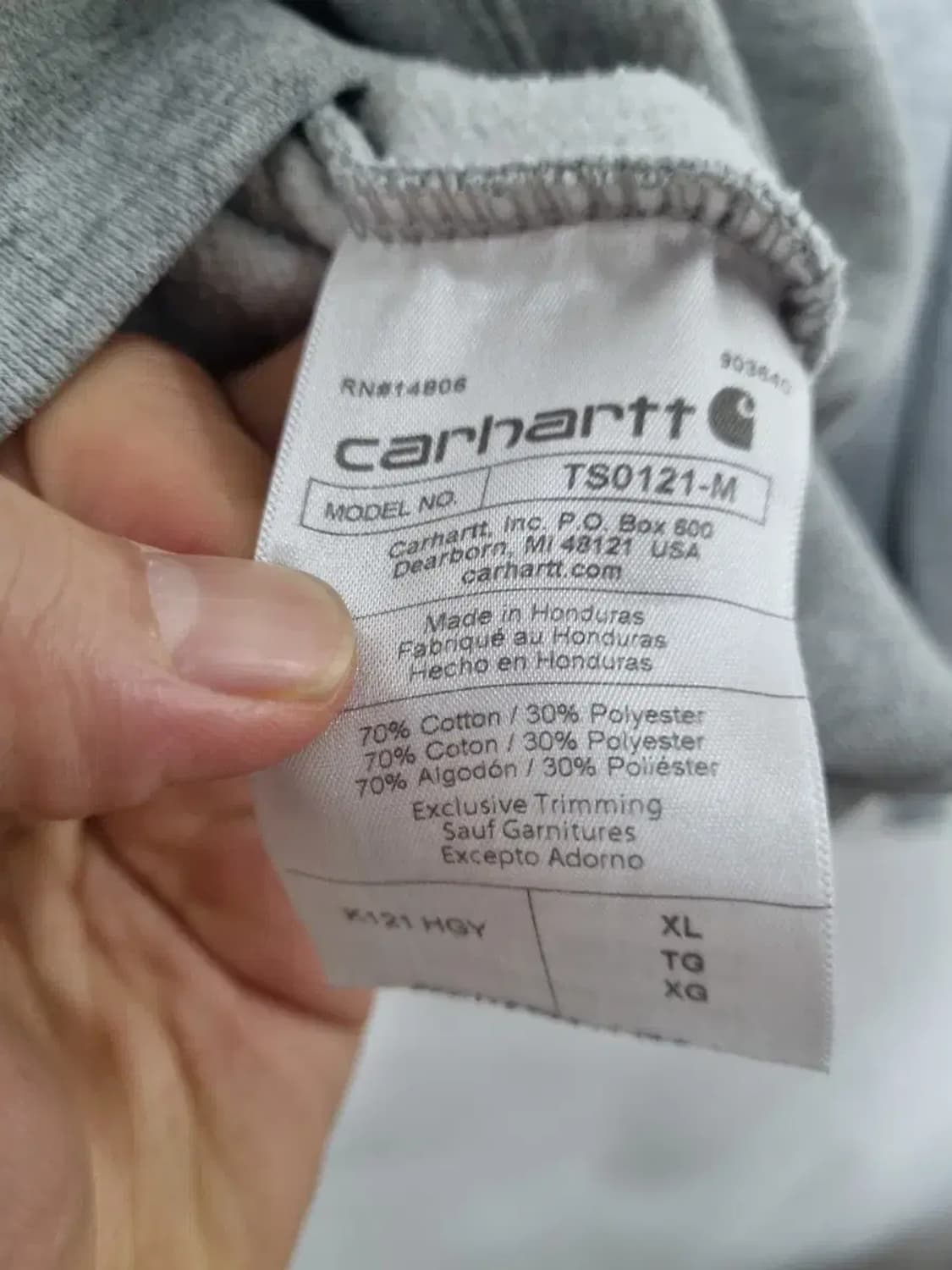 칼하트 후드티 XL 상품이미지5