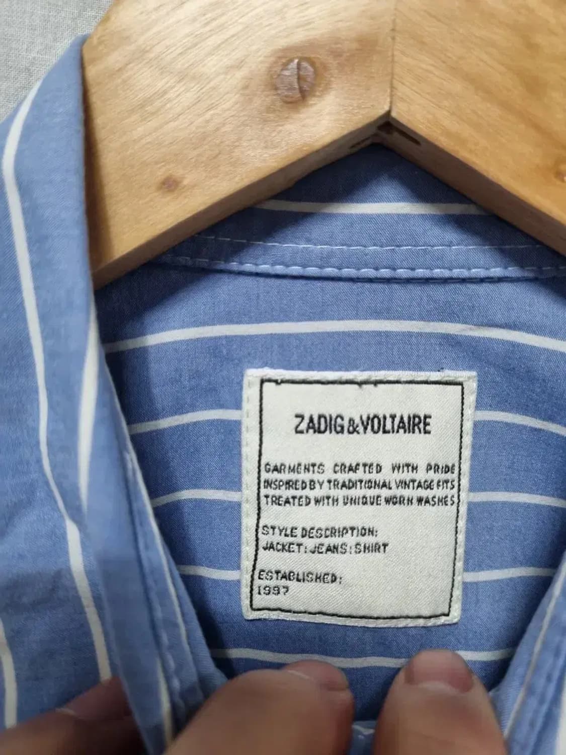 자딕앤볼테르 스트라이프 셔츠 XS 상품이미지4