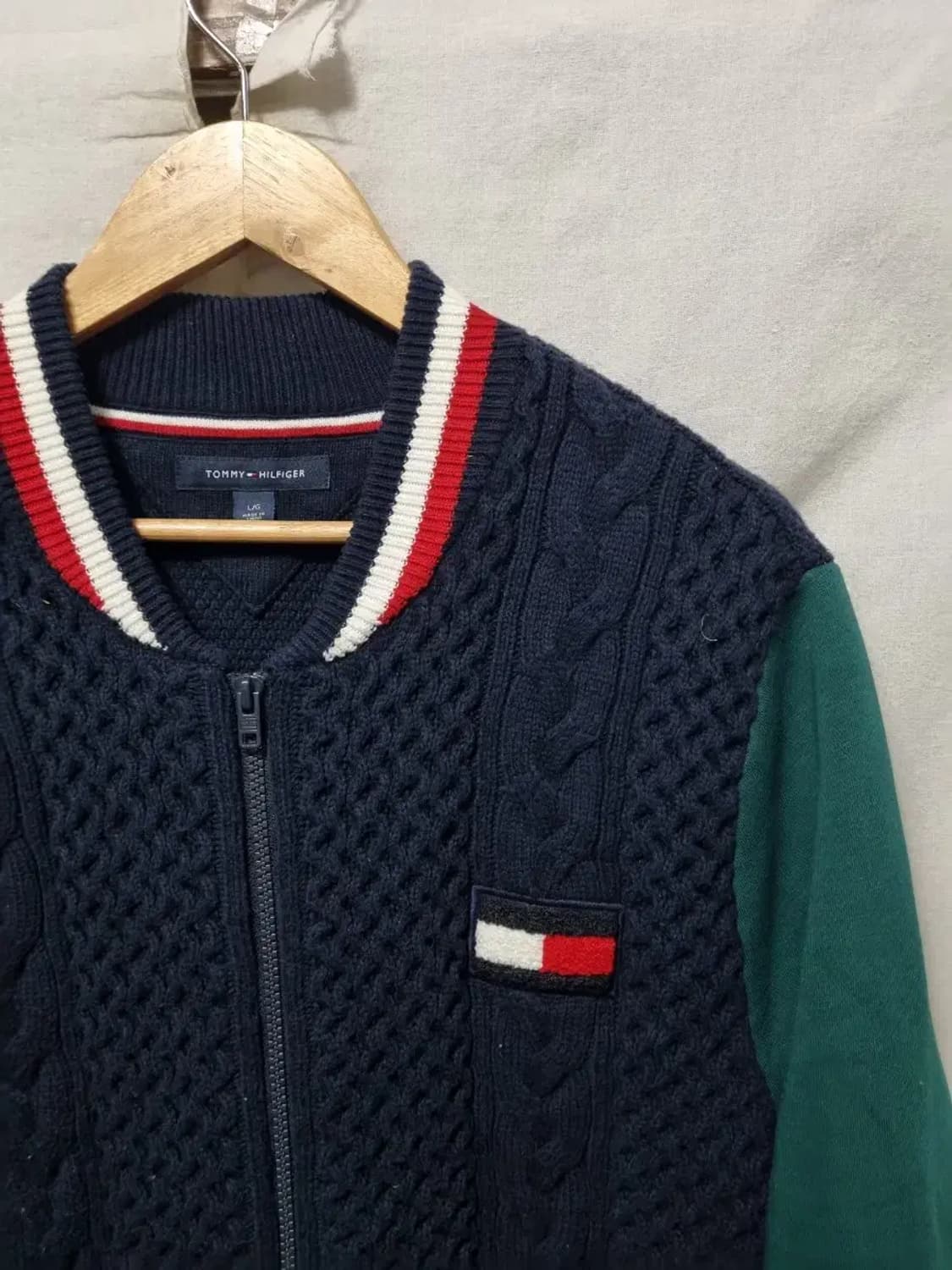 타미힐피거 니트 집업 자켓 L 상품이미지3