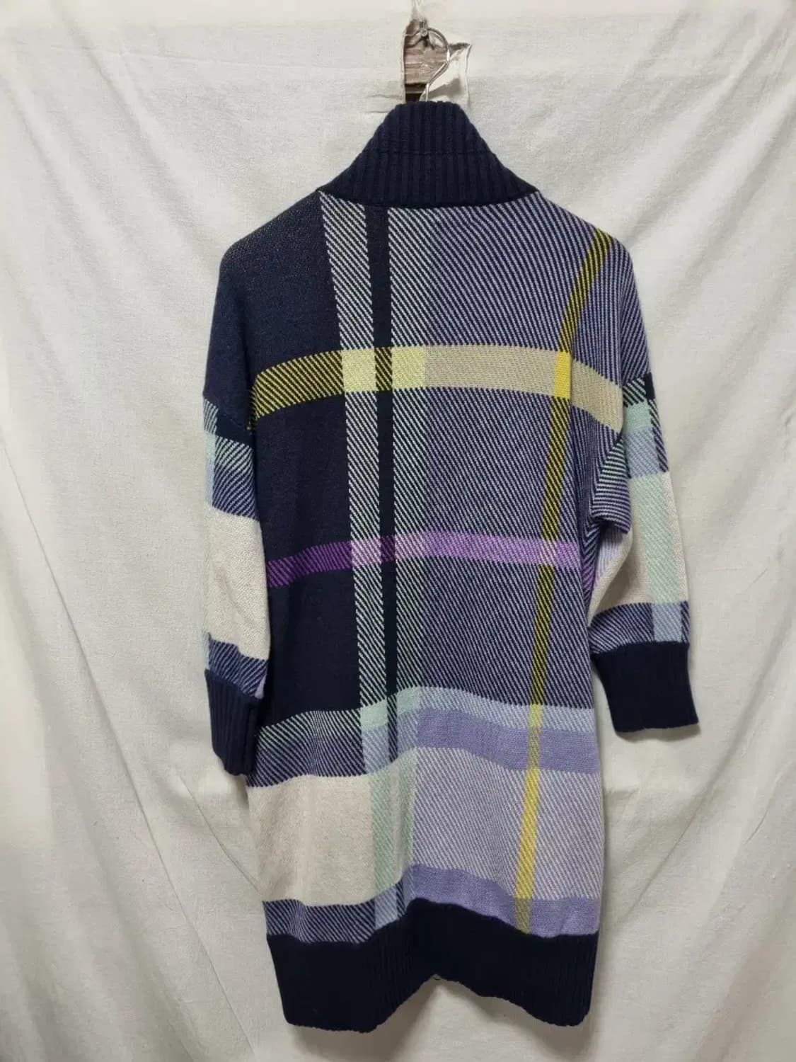 오일릴리 체크 패턴 니트 가디건 S 상품이미지2