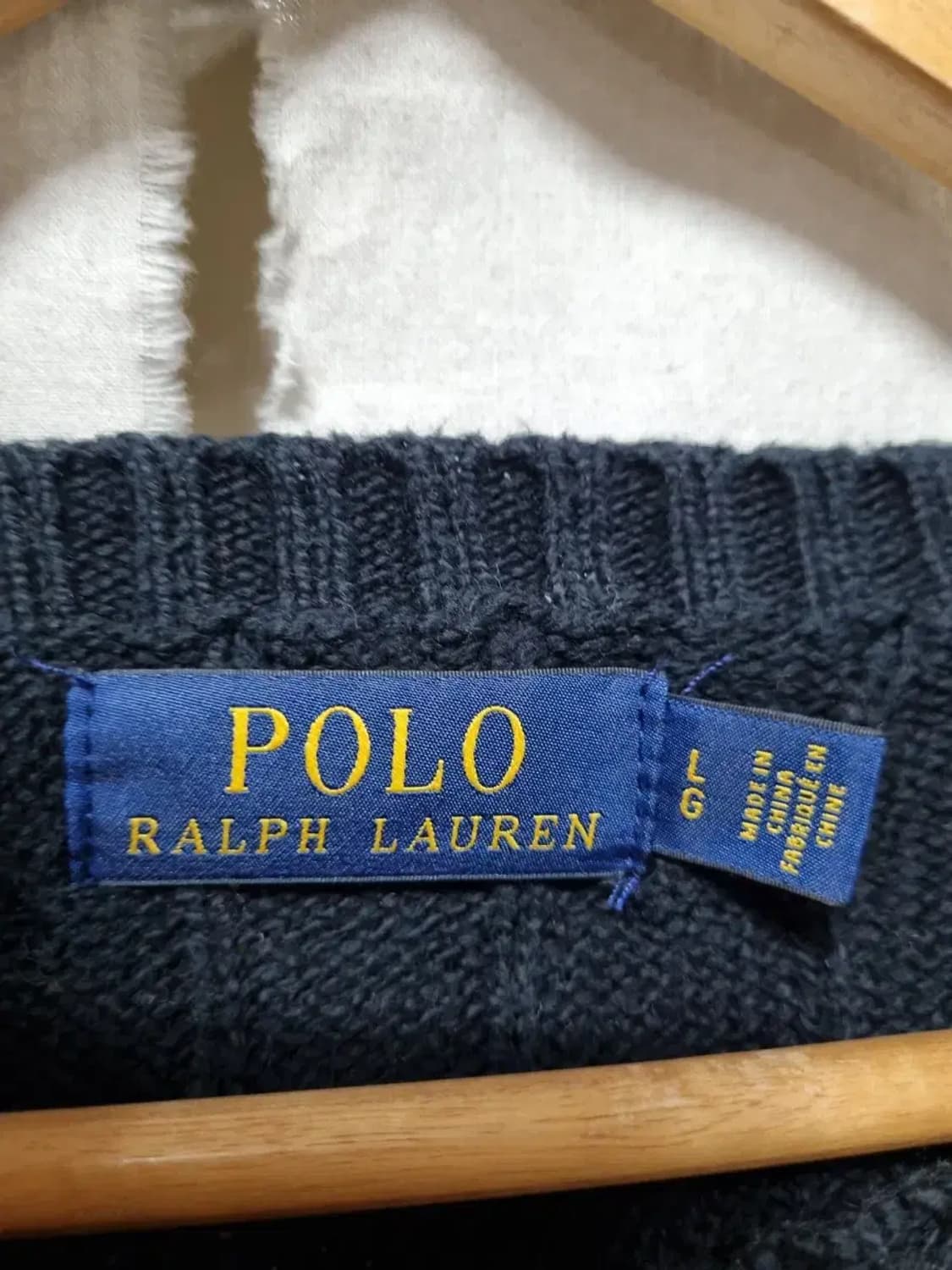 폴로 랄프로렌 케이블 니트 여성 L 상품이미지3