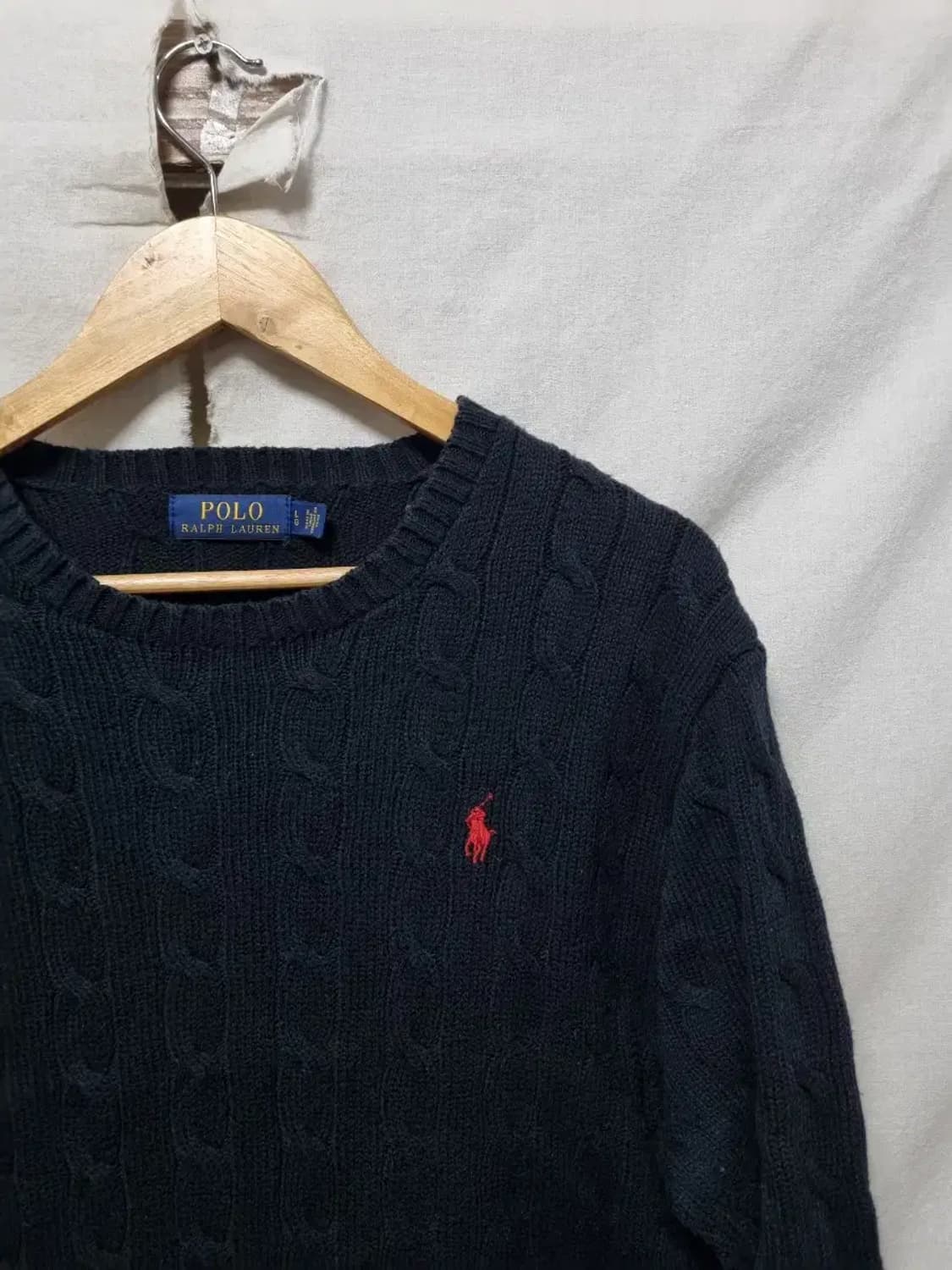 폴로 랄프로렌 케이블 니트 여성 L 상품이미지4