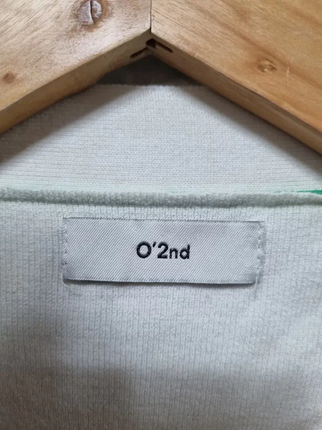 오즈세컨 배색 니트 가디건 85 상품이미지4