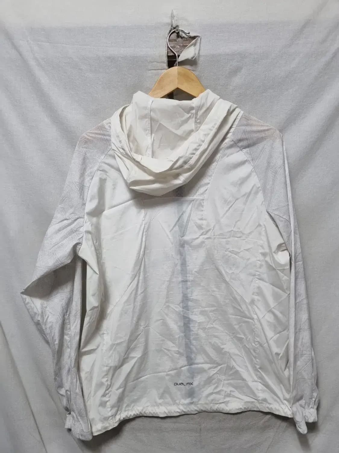 미즈노 화이트 바람막이 후드 자켓 XL 상품이미지2