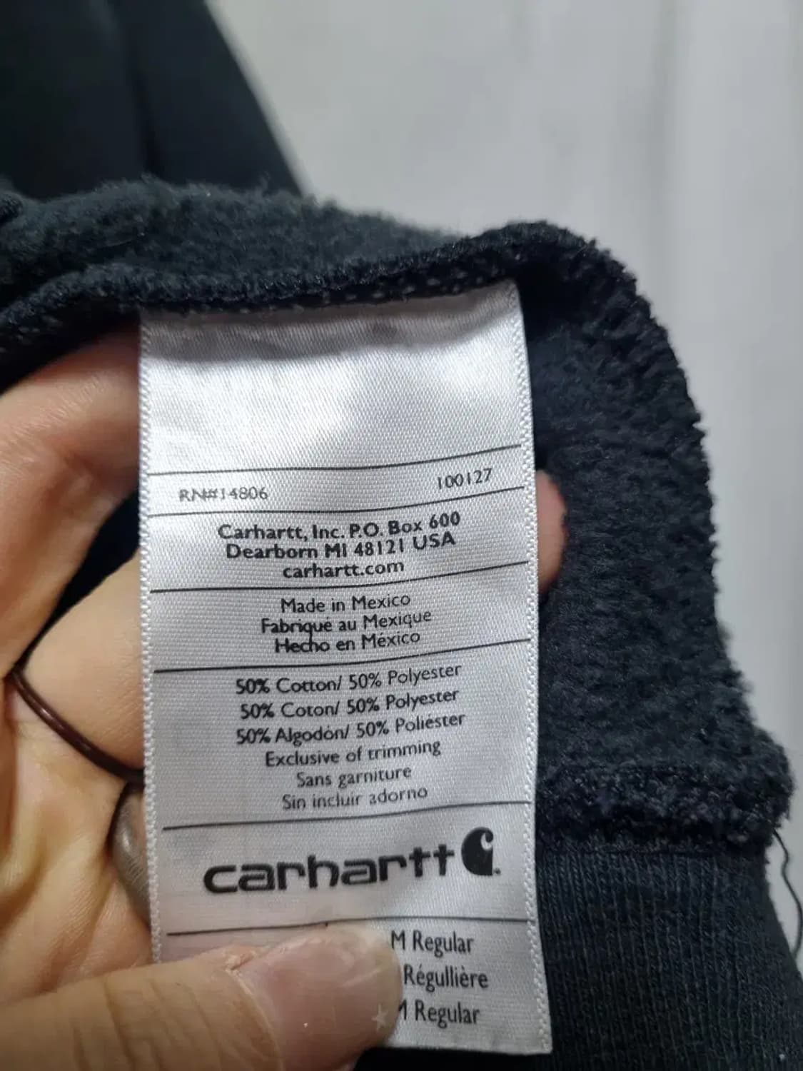 칼하트 오리지널 핏 후드티 M 상품이미지4