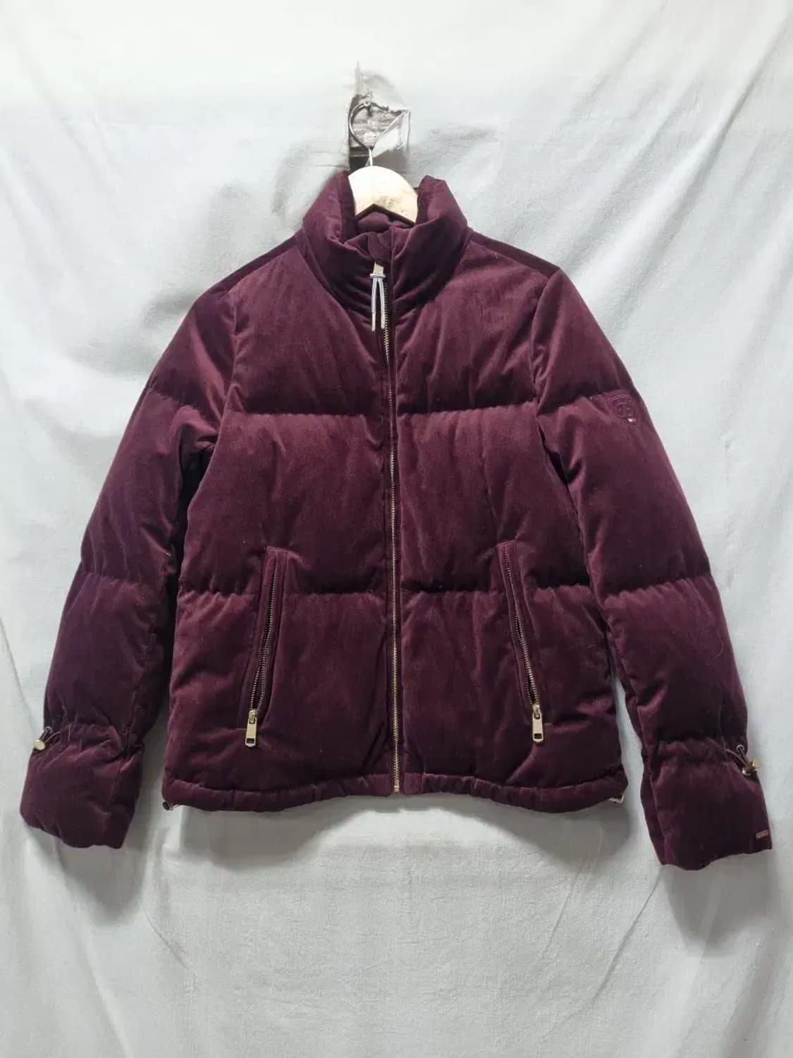 타미힐피거 벨벳 패딩 버건디 S 상품이미지1