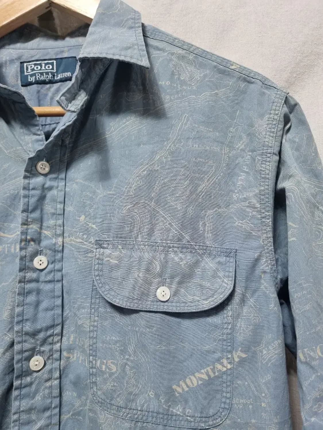 폴로 랄프로렌 맵 프린트 남방 셔츠 M 상품이미지2