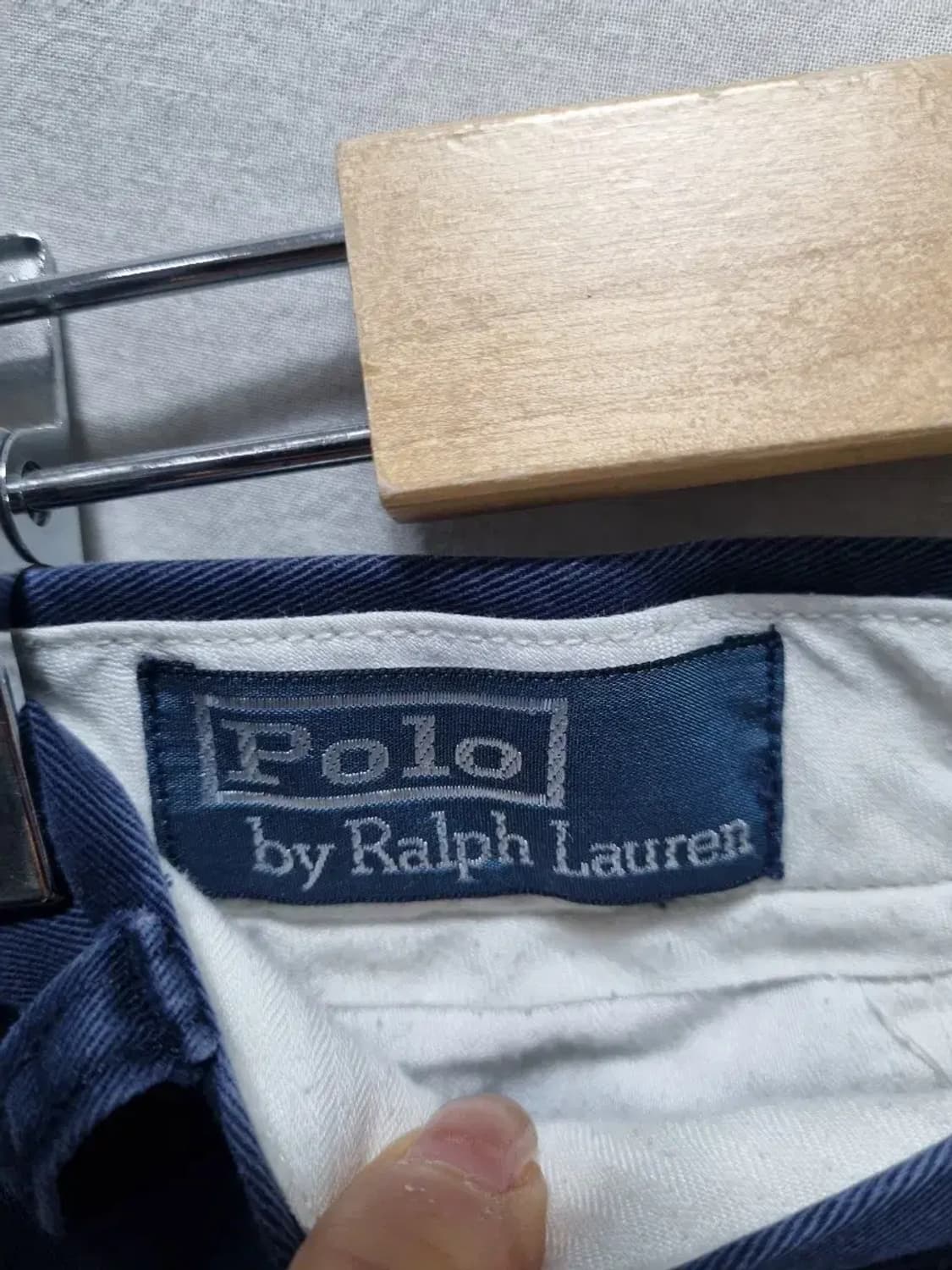 폴로 네이비 로고 패턴 반바지 32 상품이미지4