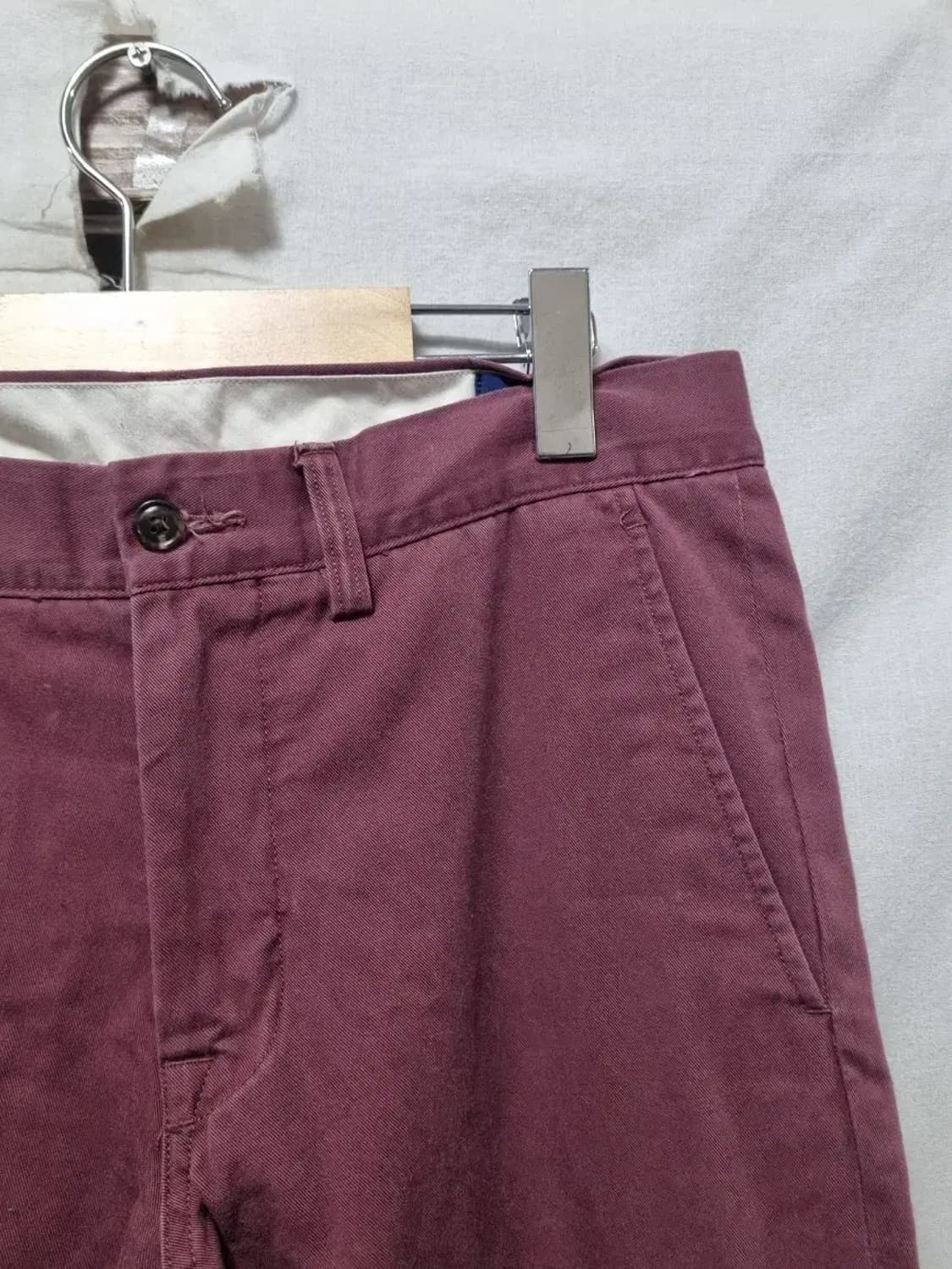 폴로랄프로렌 코튼팬츠 슬림핏 버건디 32 상품이미지3