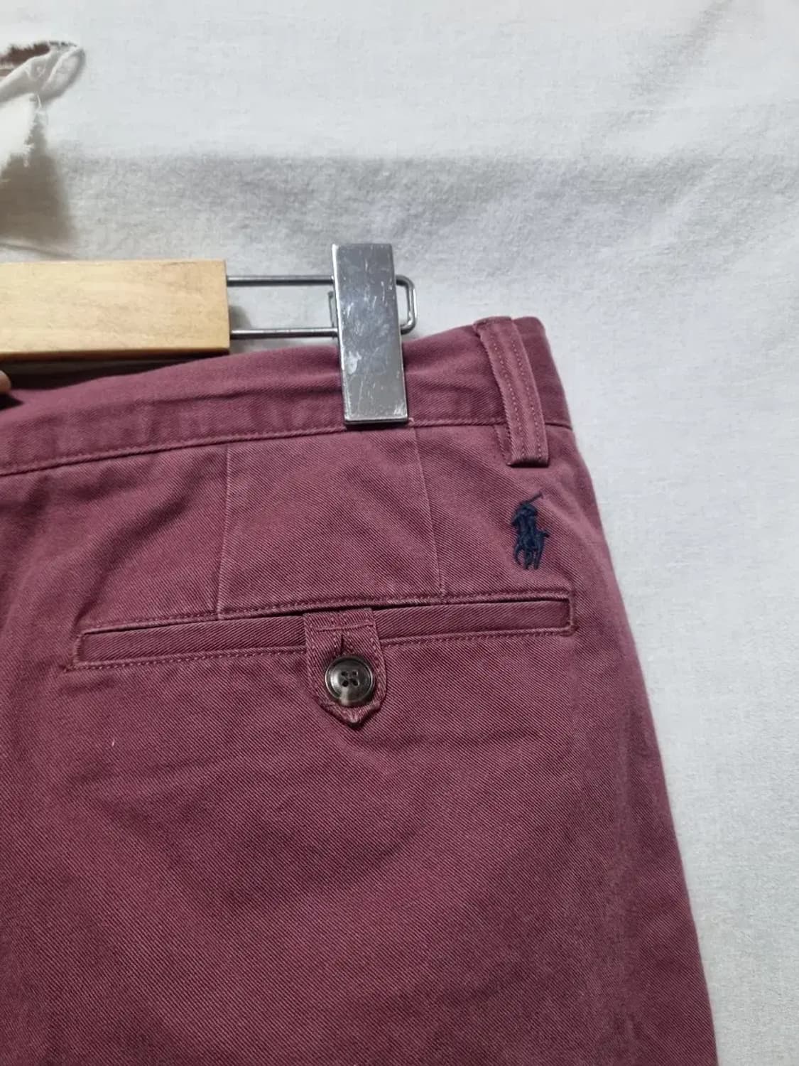 폴로랄프로렌 코튼팬츠 슬림핏 버건디 32 상품이미지4