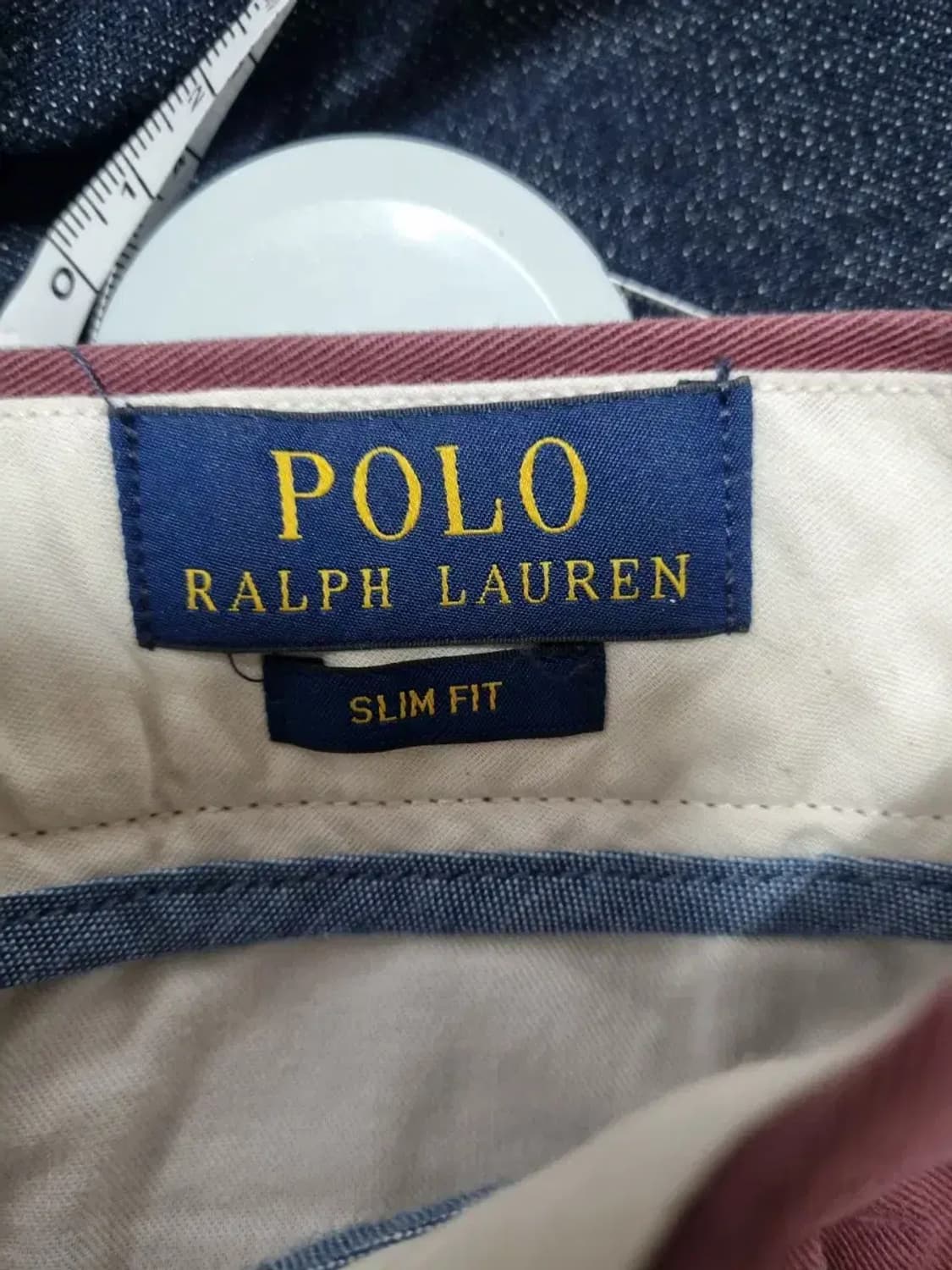 폴로랄프로렌 코튼팬츠 슬림핏 버건디 32 상품이미지5
