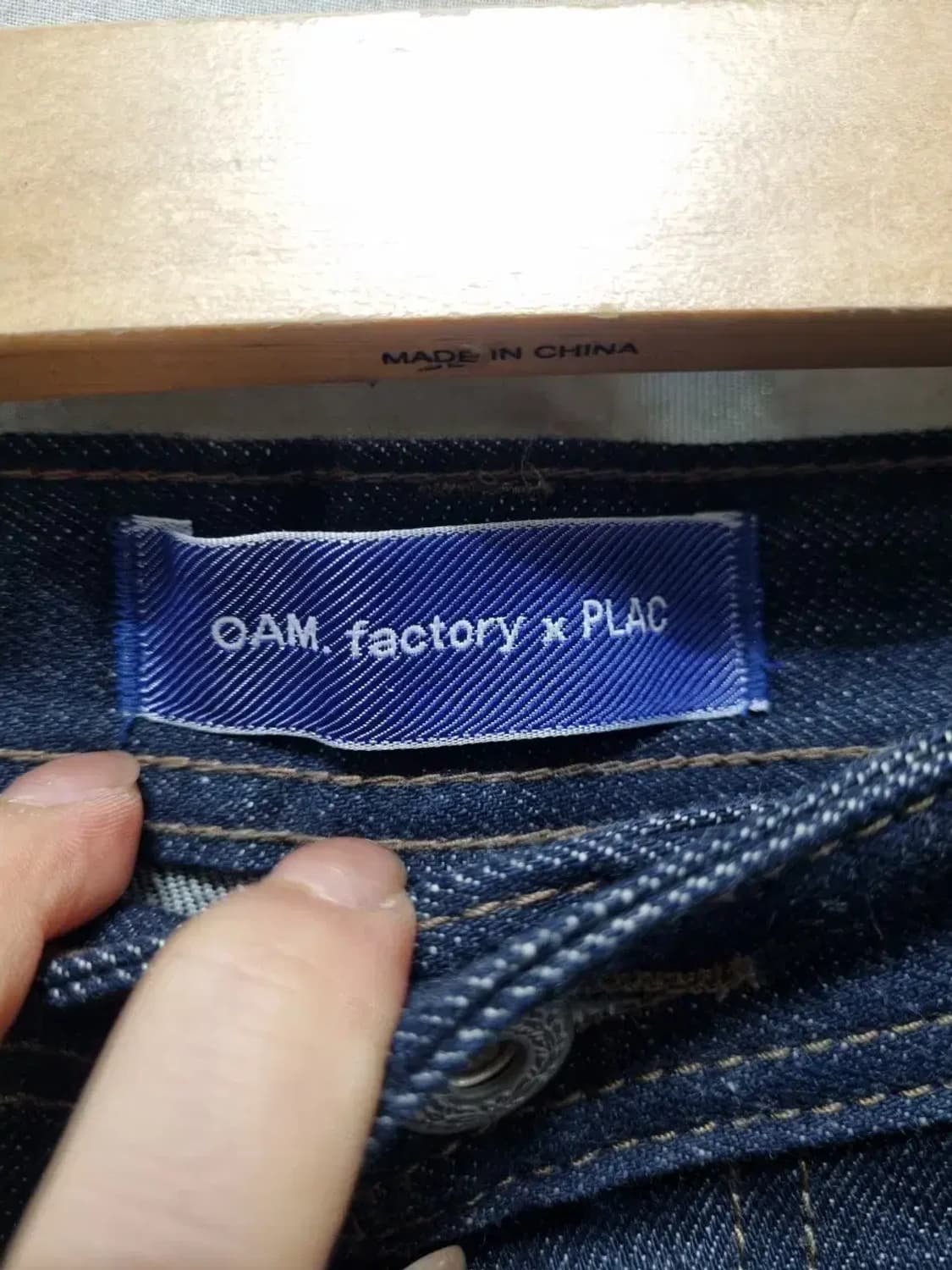 O.A.M 진청 데님 롤업 청바지 M 상품이미지4