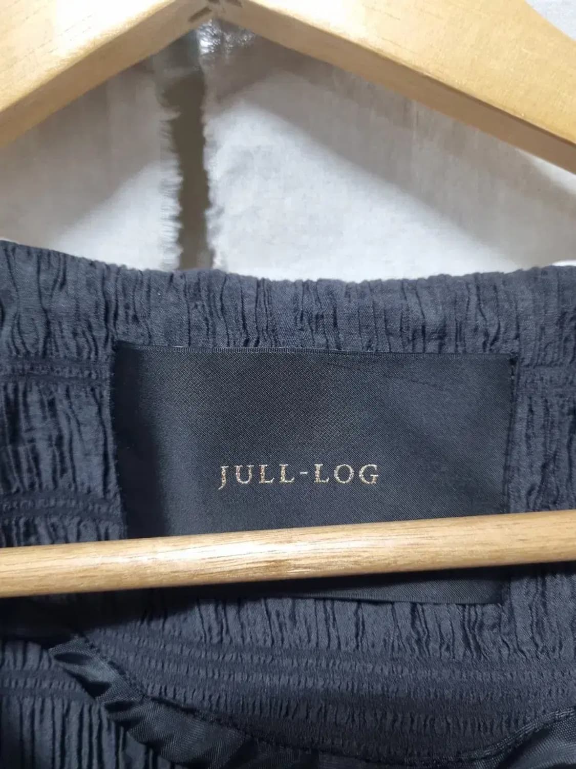 줄로그 화이트 빅카라 블랙 롱 원피스 L 상품이미지5