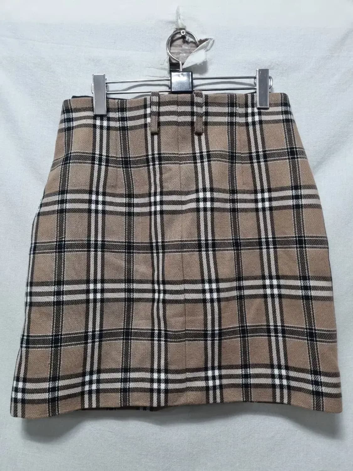 산드로 체크 모직 스커트 상품이미지3