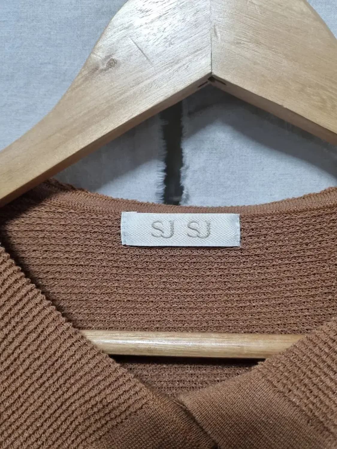 SJ SJ 카라넥 반팔 니트 가디건 F 상품이미지4