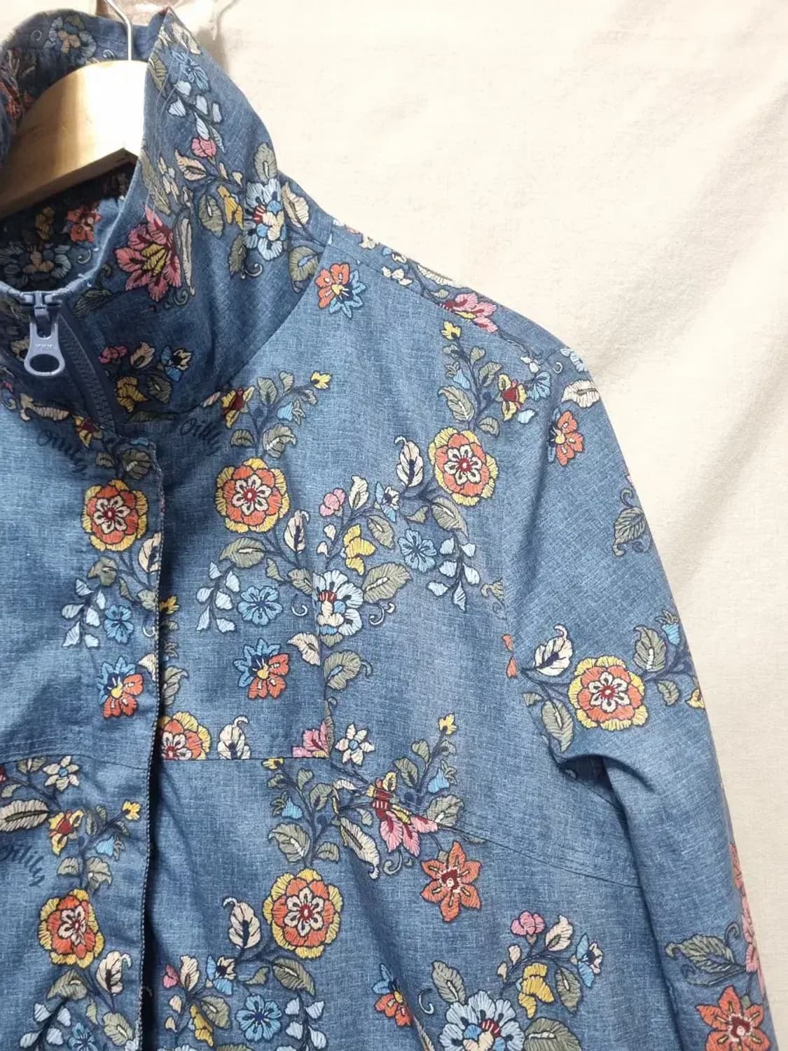 오일릴리 패턴 미디 바람막이 자켓 42 상품이미지2