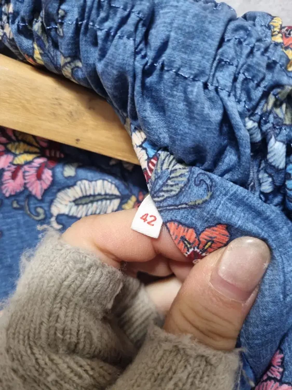 오일릴리 패턴 미디 바람막이 자켓 42 상품이미지5