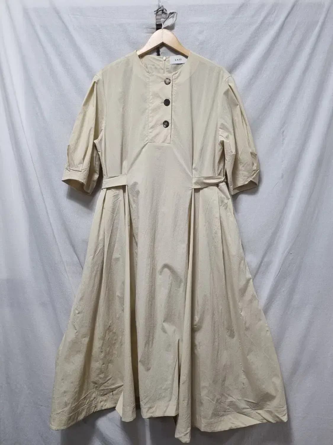 LATT 반팔 플레어 면 롱 원피스 M 상품이미지1