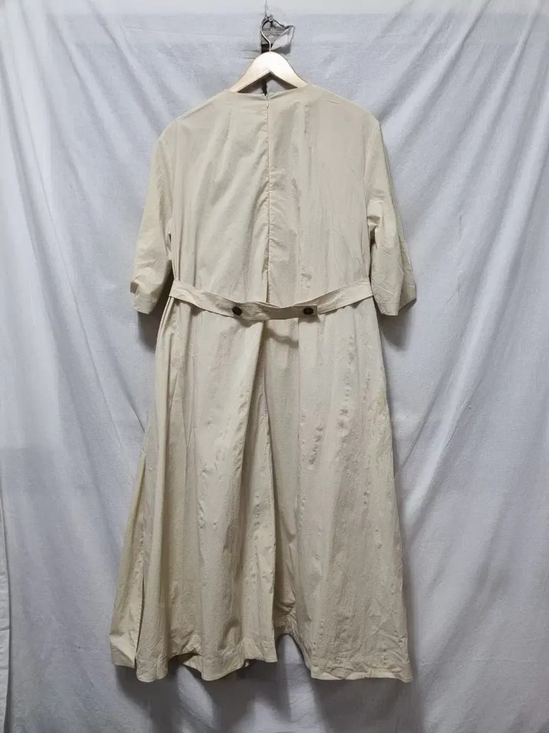 LATT 반팔 플레어 면 롱 원피스 M 상품이미지2