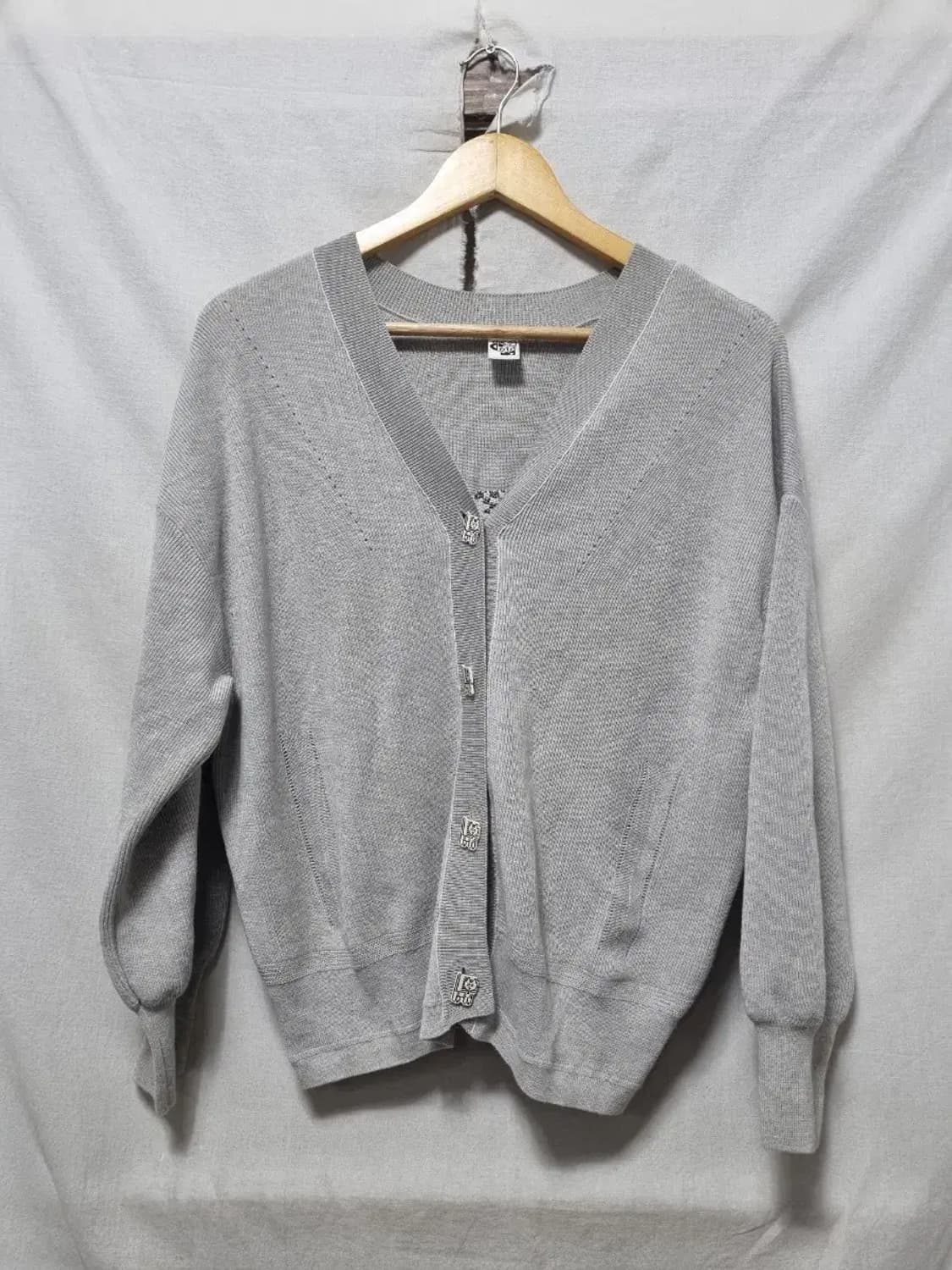 오즈세컨 브이넥 니트 가디건 85 상품이미지1