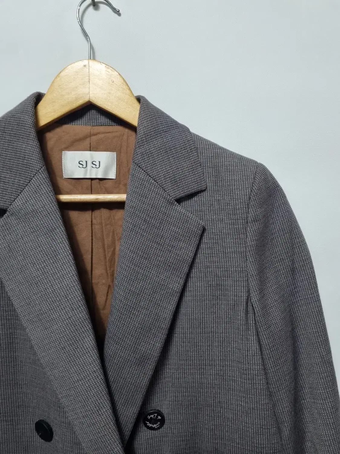 SJSJ 더블 버튼 체크 자켓 85 상품이미지3