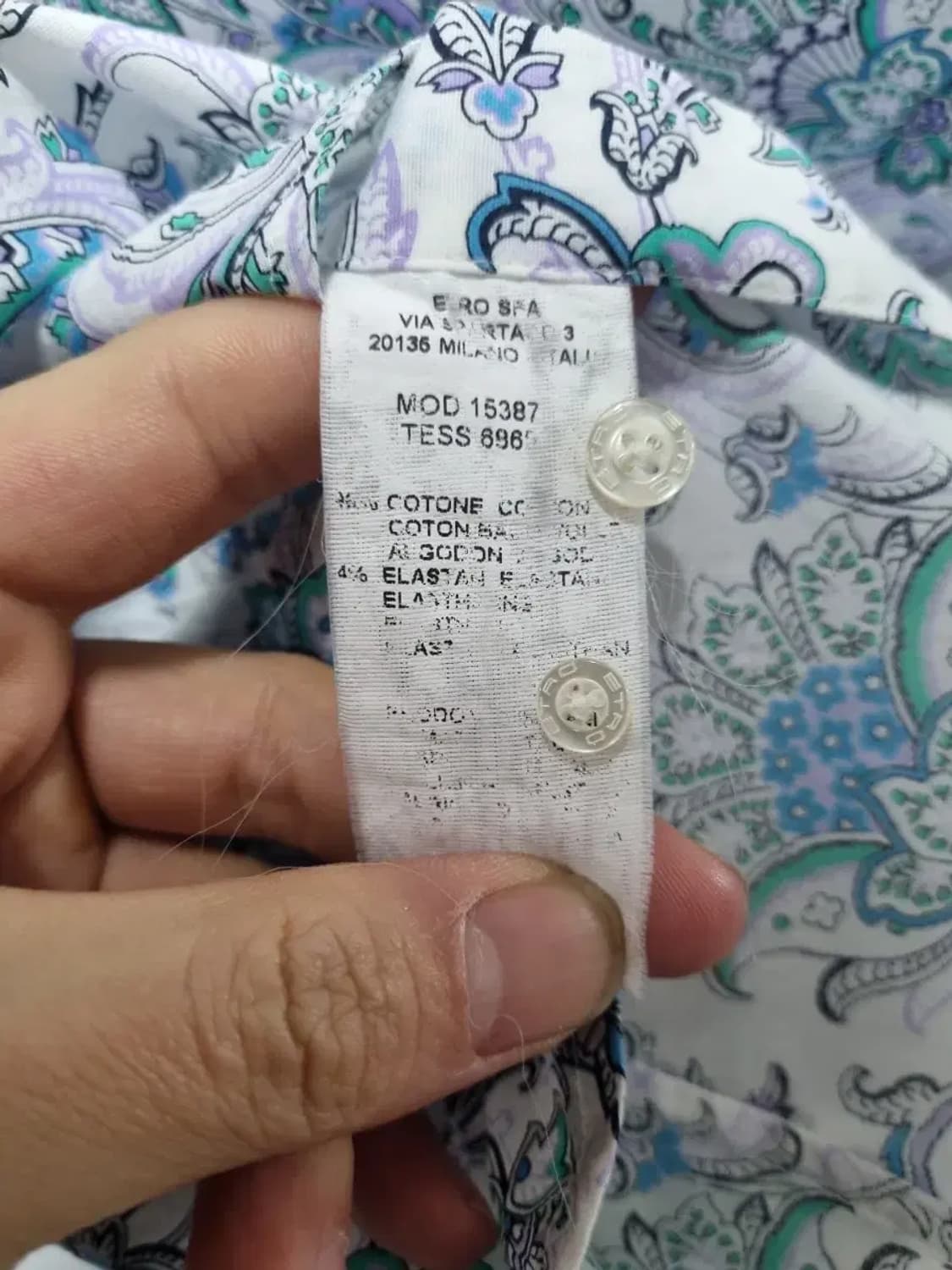 에트로 패턴 셔츠 블라우스 90 상품이미지5