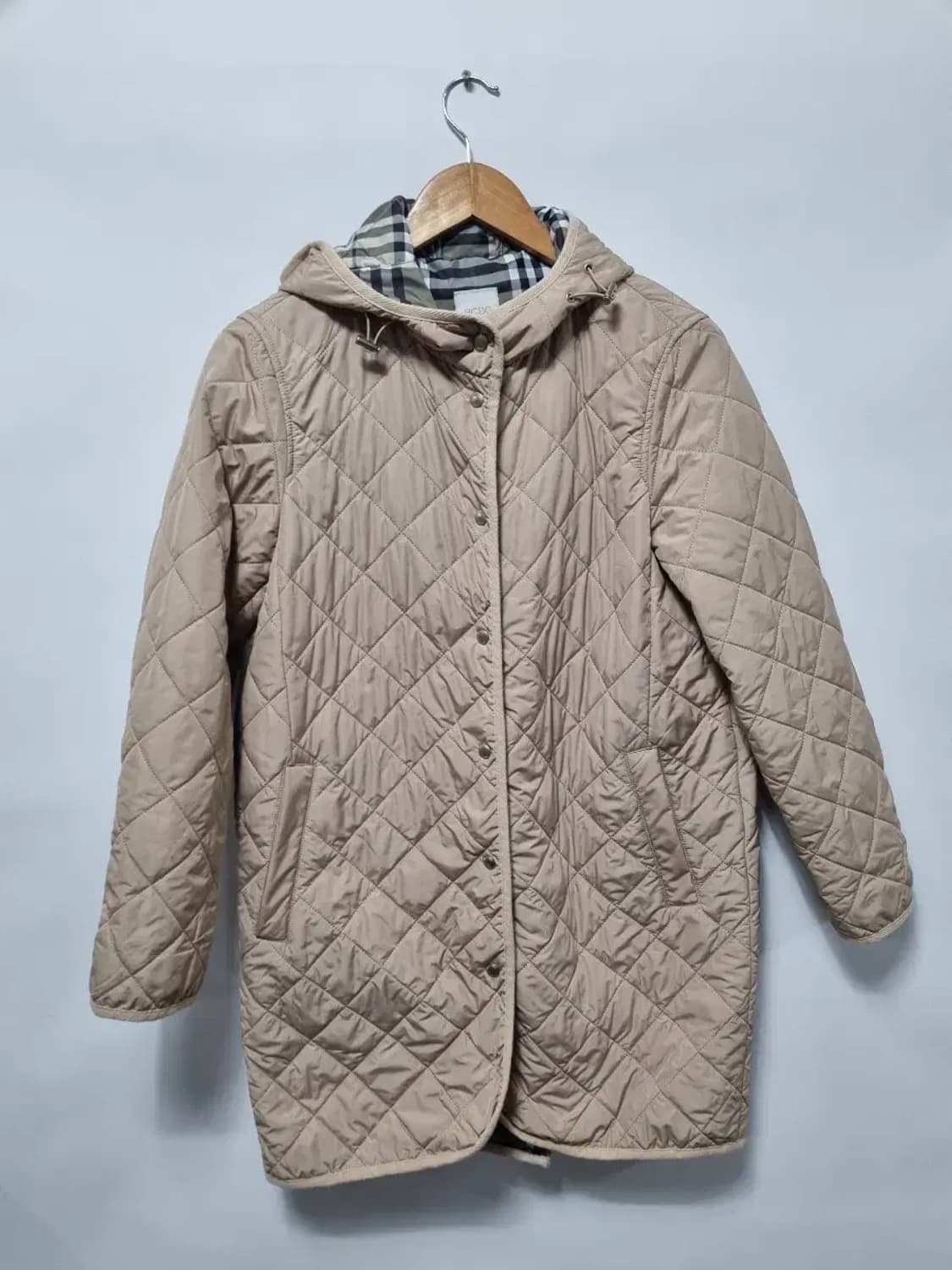 BCBG 퀼팅 후드 코트 점퍼 85 상품이미지1