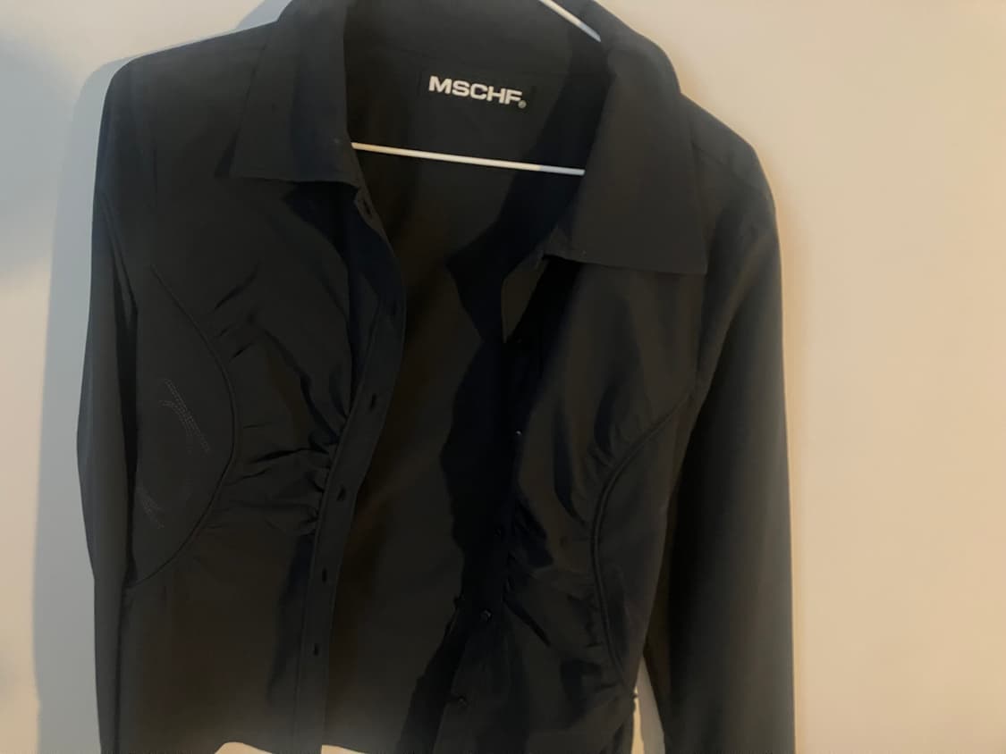 미스치프 셔링 셔츠 차콜 상품이미지2